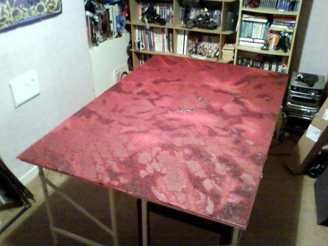 brighter areas and dark patches added