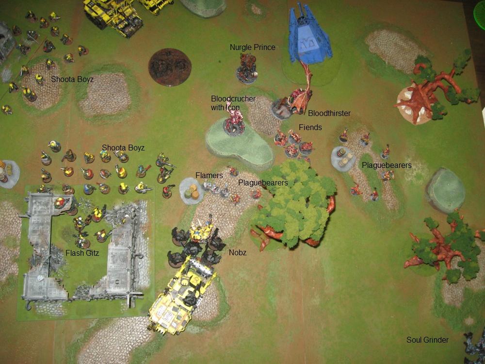 Battle Report, Daemons, Harrowed, Orks