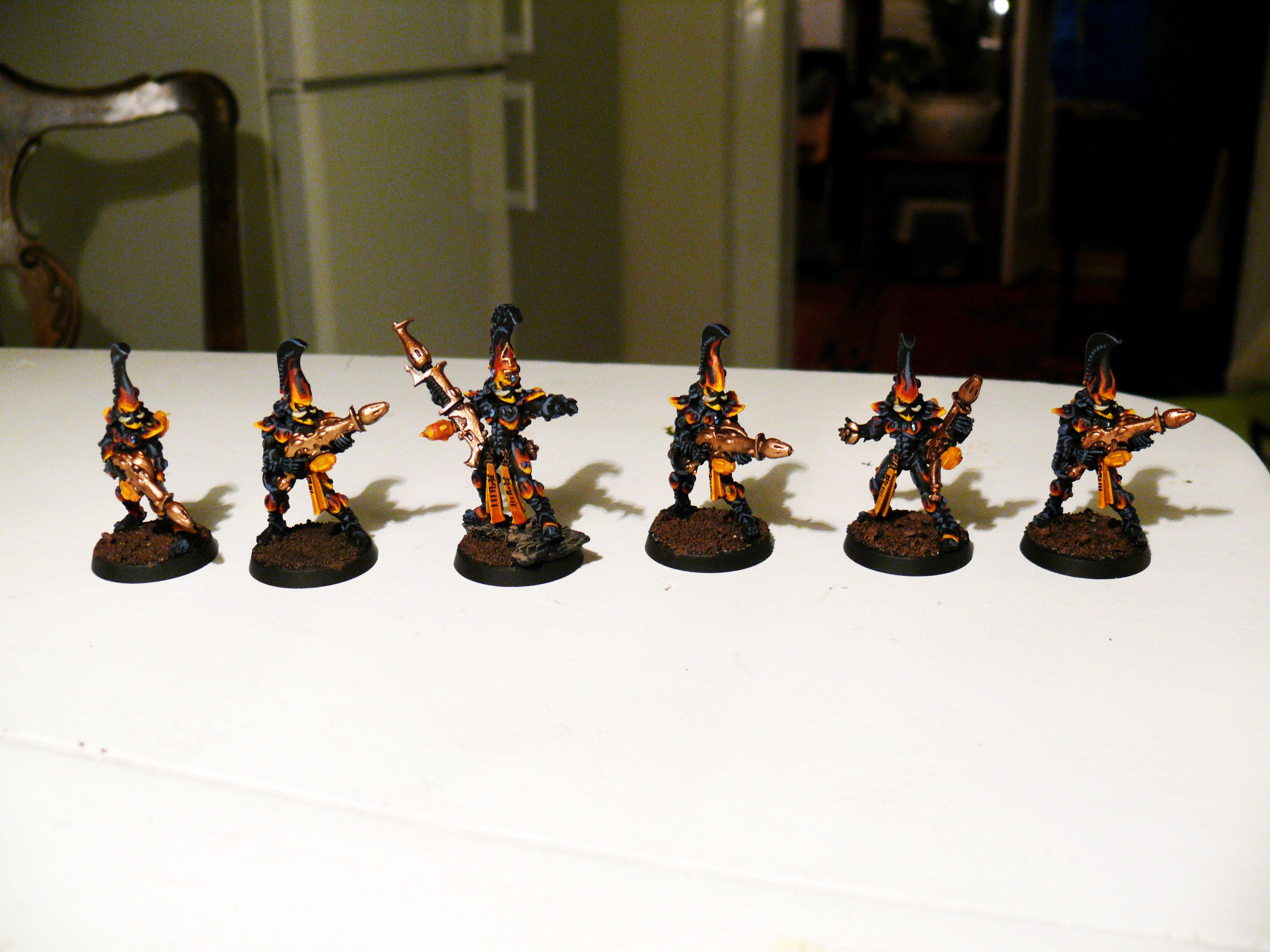 Aspect, Dragon, Eldar, Exarch, Fire, Warriors