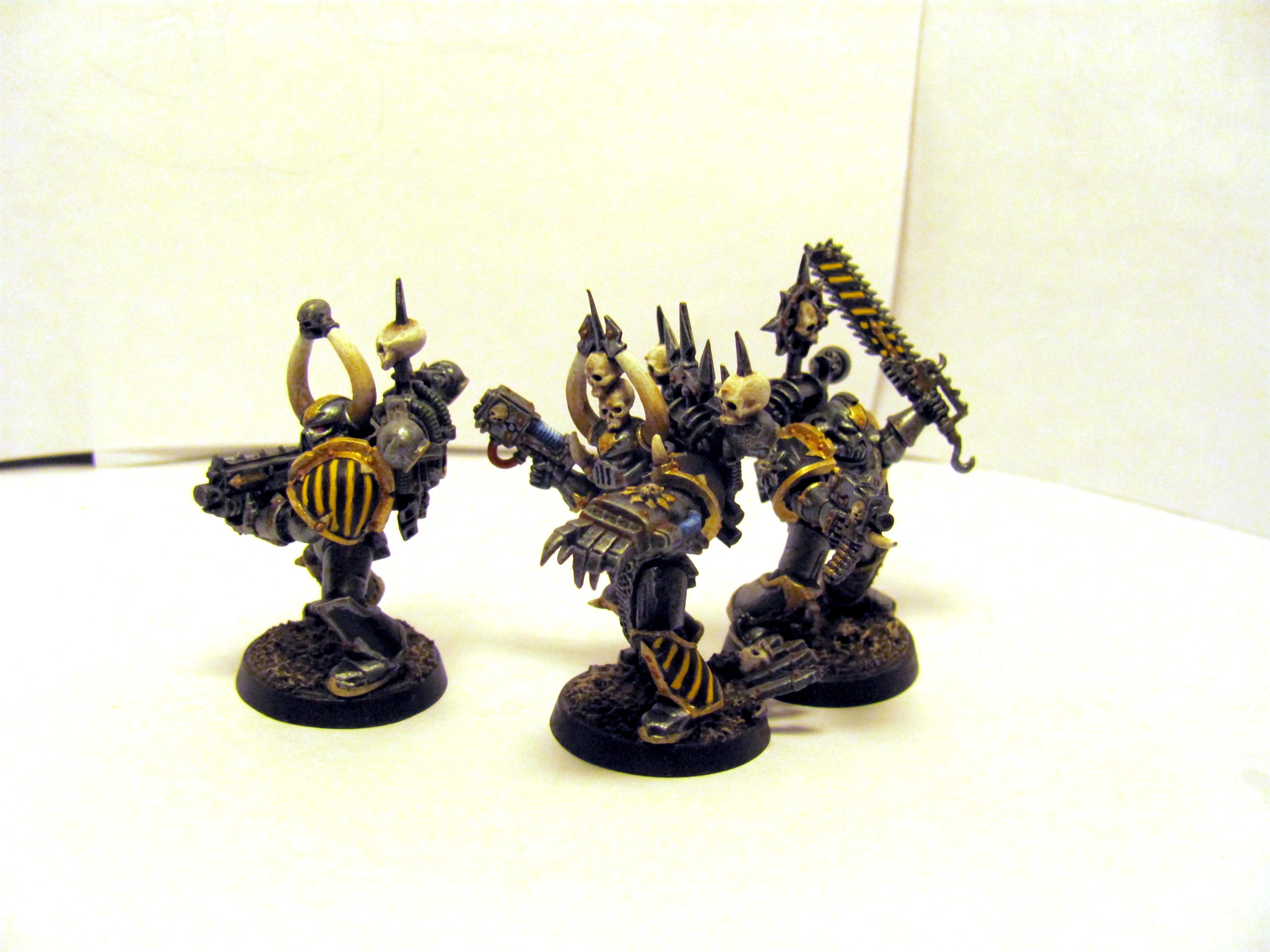 Chaos Space Marines, Hazard Stripes, Iron Warriors, Traitor Legion
