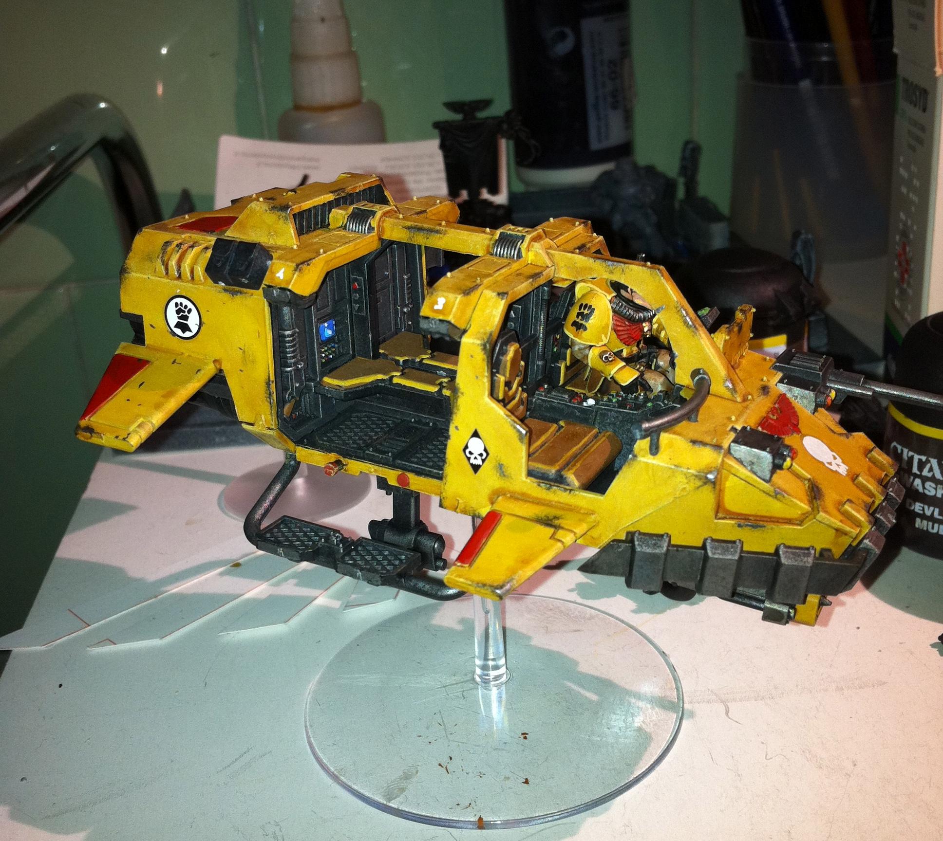 Imperial Fists, Land Speeder Storm, Work In Progress