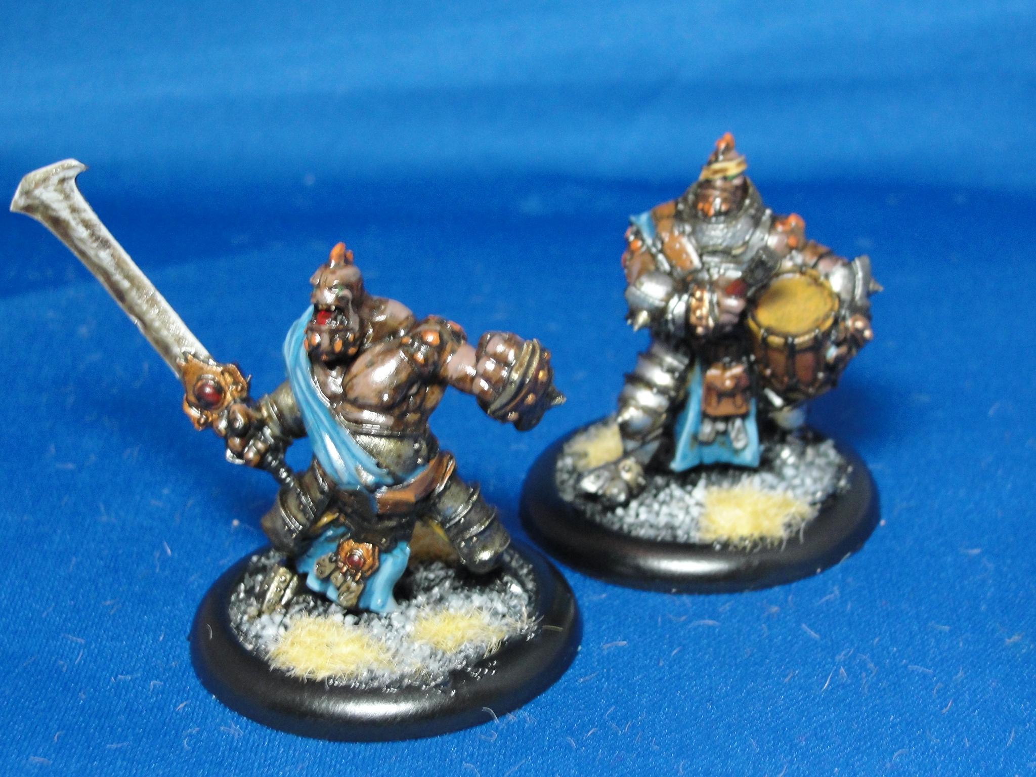 Hordes, Trollbloods, Officer, Drummer, Trollkin Fennblades Unit Attachment