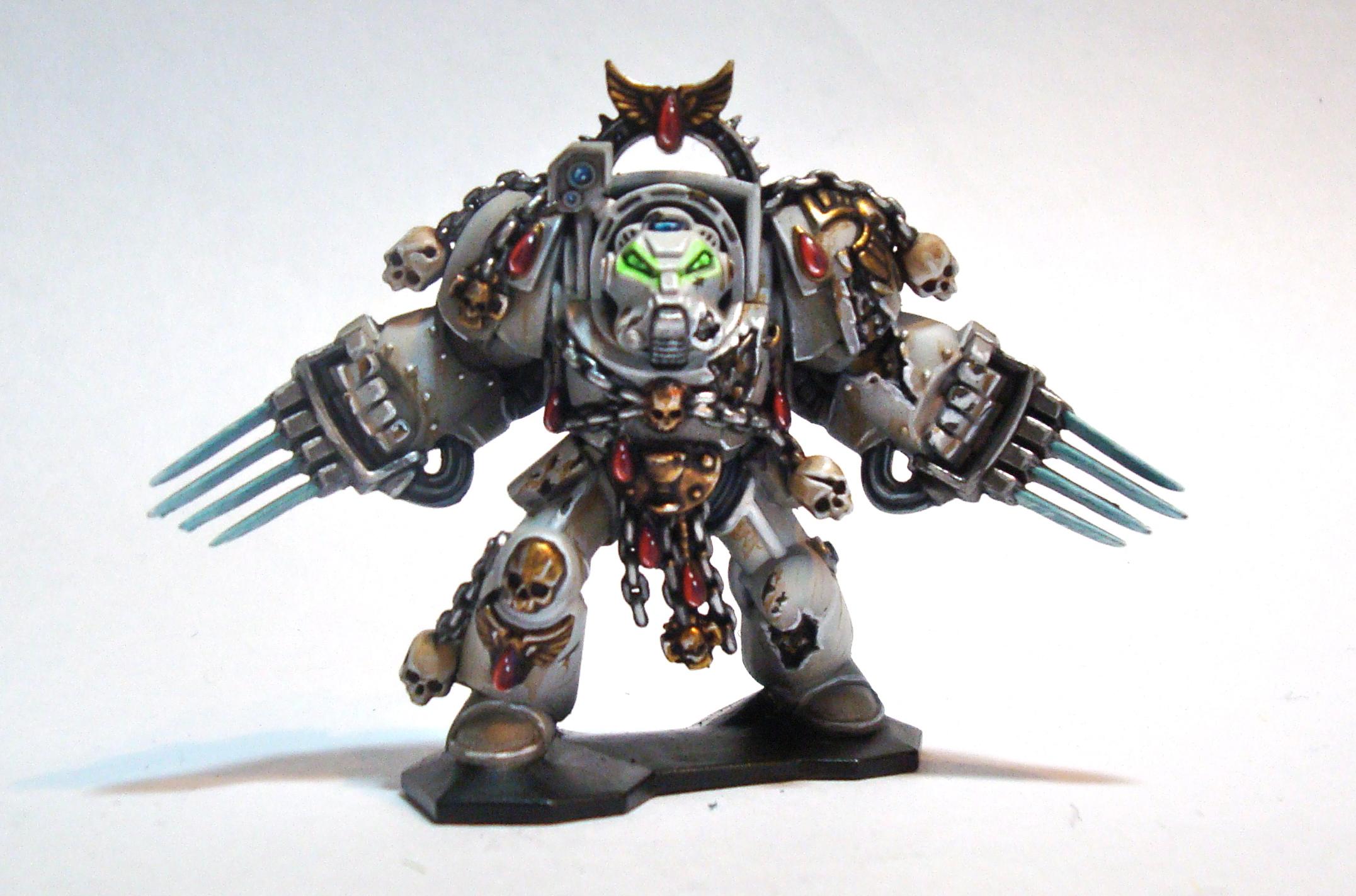 Angel Exemplar, Assault Terminator, Lightning Claws, Space Marines, Terminator Armor, Warhammer 40,000, Weathered