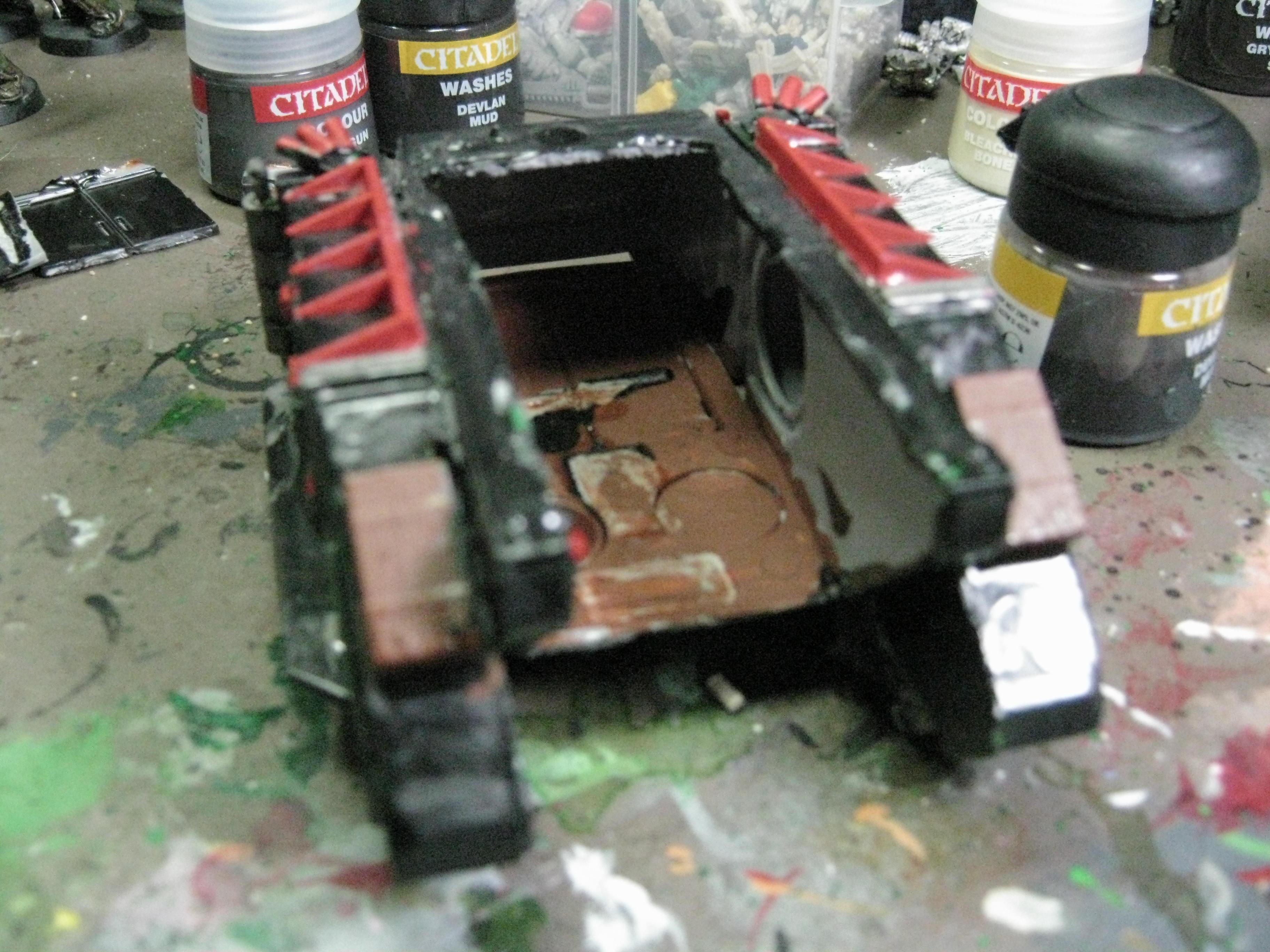 Chaos Rhino, Chaos Space Marines, Conversion, Death Guard, Greenstuff, Nurgle, Plague Marines, Warhammer 40,000