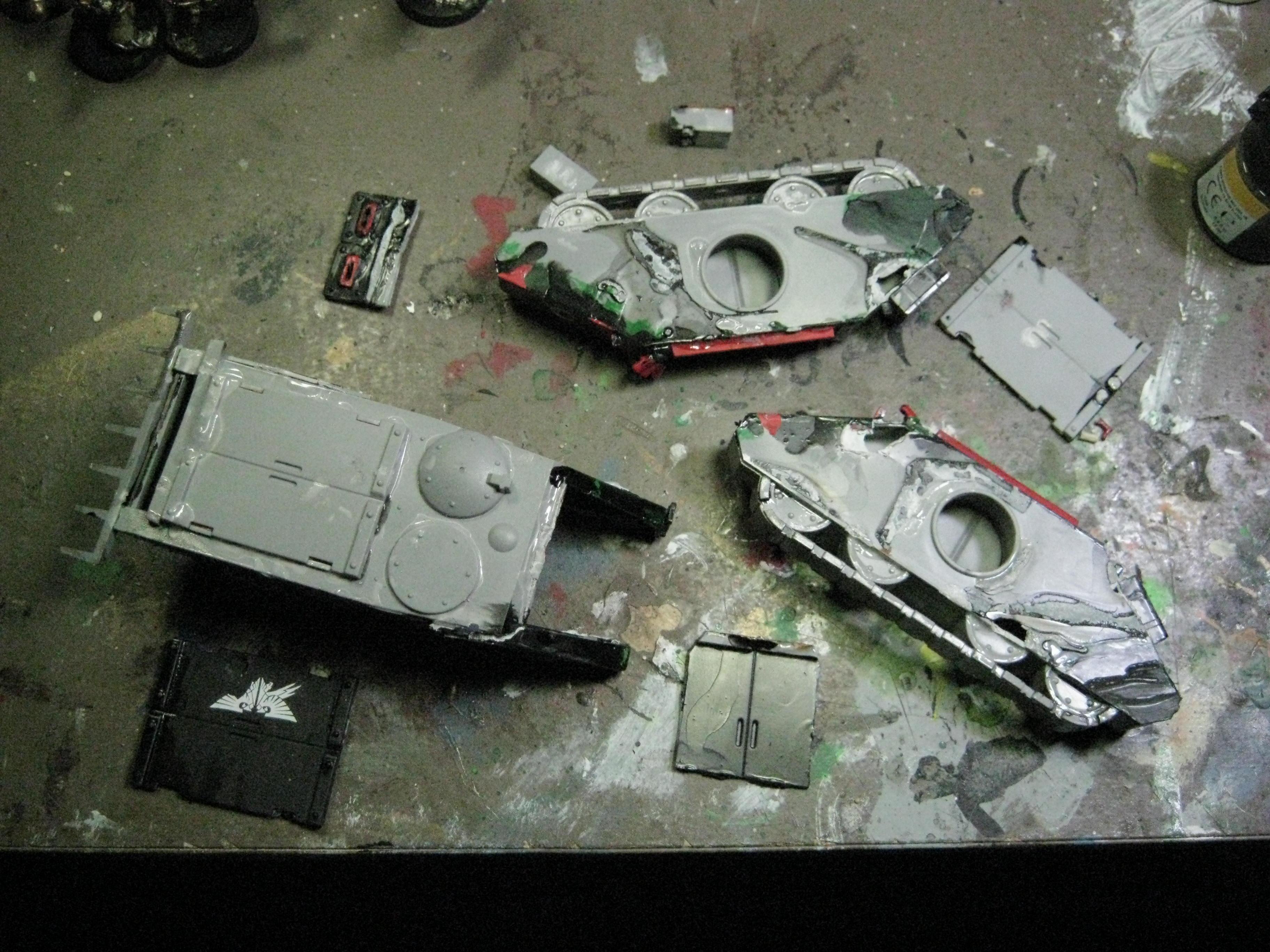 Chaos Rhino, Chaos Space Marines, Conversion, Death Guard, Greenstuff, Nurgle, Plague Marines, Warhammer 40,000
