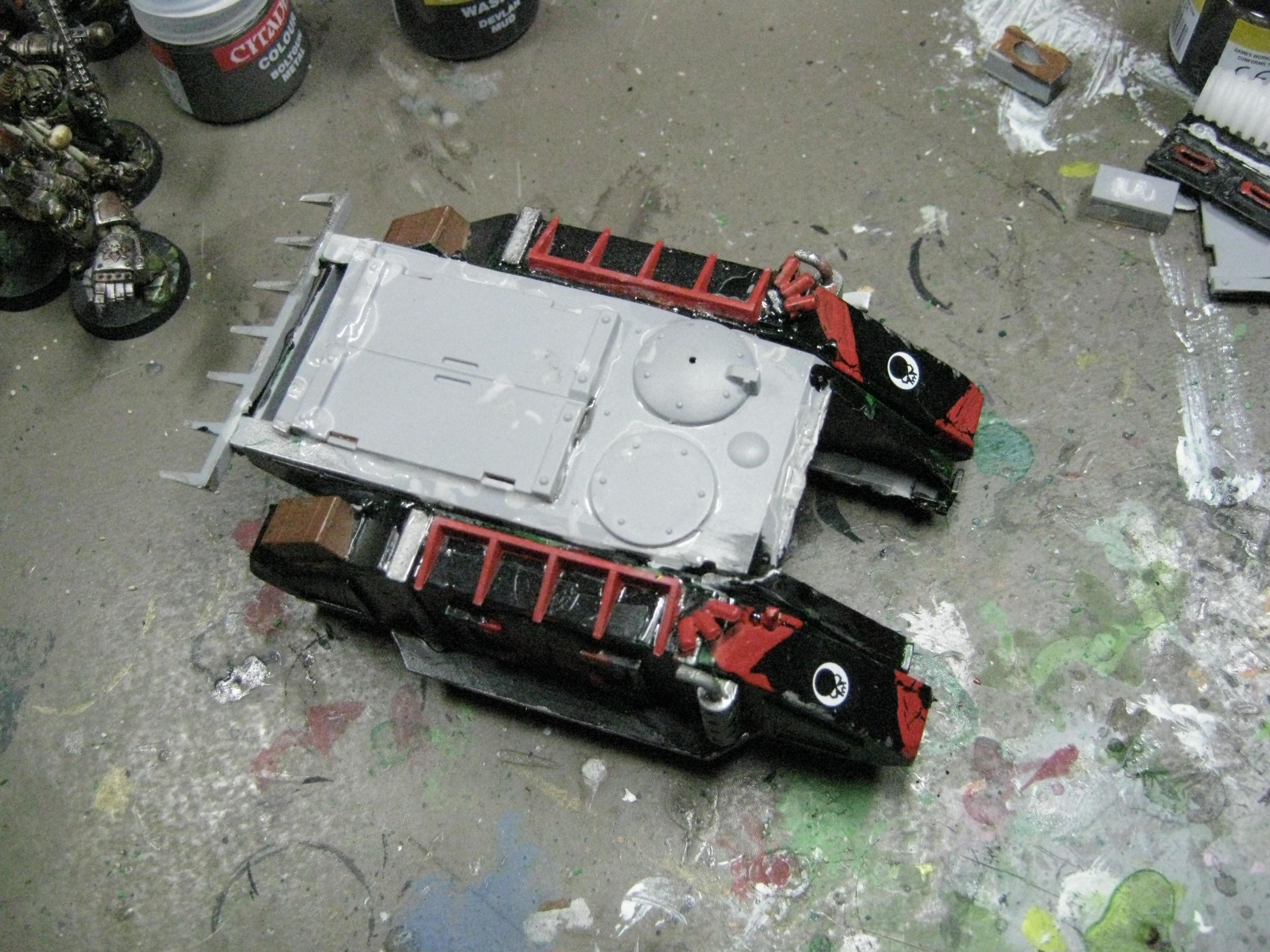 Chaos Rhino, Chaos Space Marines, Conversion, Death Guard, Greenstuff, Nurgle, Plague Marines, Warhammer 40,000