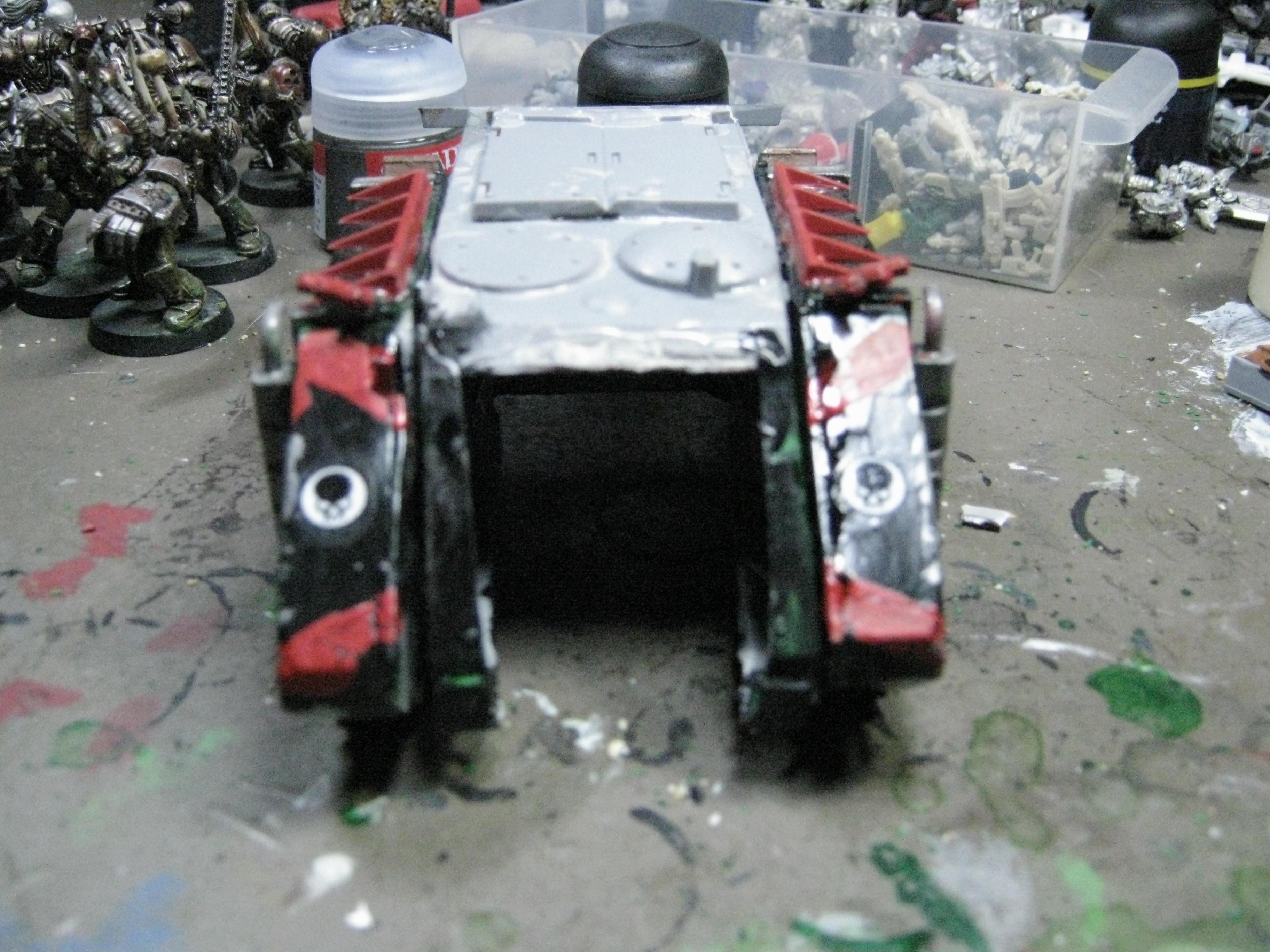 Chaos Rhino, Chaos Space Marines, Conversion, Death Guard, Greenstuff, Nurgle, Plague Marines, Warhammer 40,000