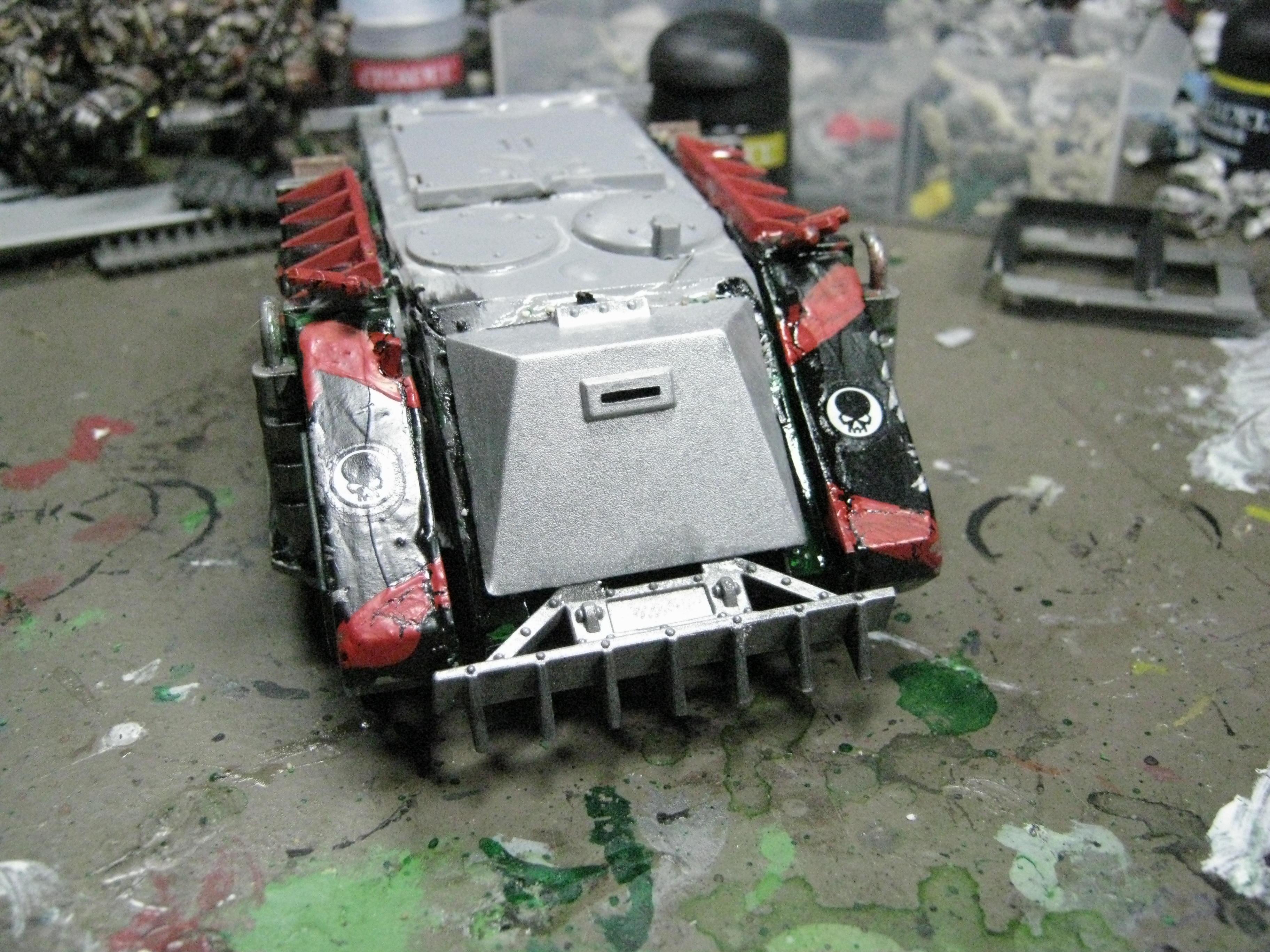 Chaos Rhino, Chaos Space Marines, Conversion, Death Guard, Greenstuff, Nurgle, Plague Marines, Warhammer 40,000