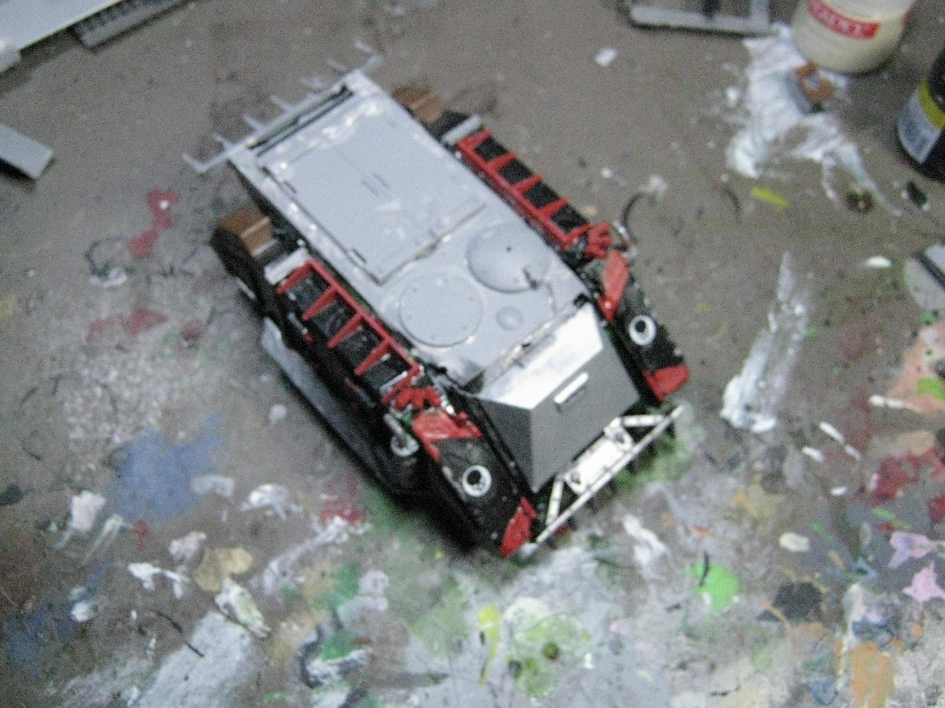 Chaos Rhino, Chaos Space Marines, Conversion, Death Guard, Greenstuff, Nurgle, Plague Marines, Warhammer 40,000
