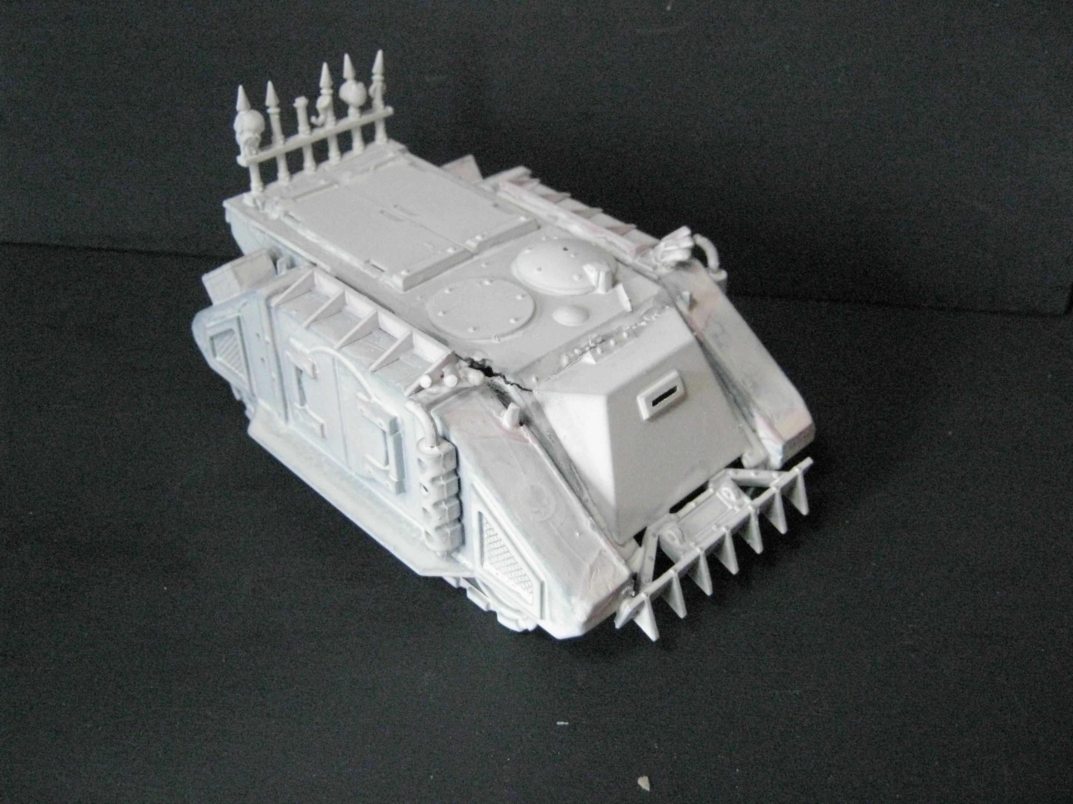 Chaos Rhino, Chaos Space Marines, Conversion, Death Guard, Greenstuff, Nurgle, Plague Marines, Warhammer 40,000