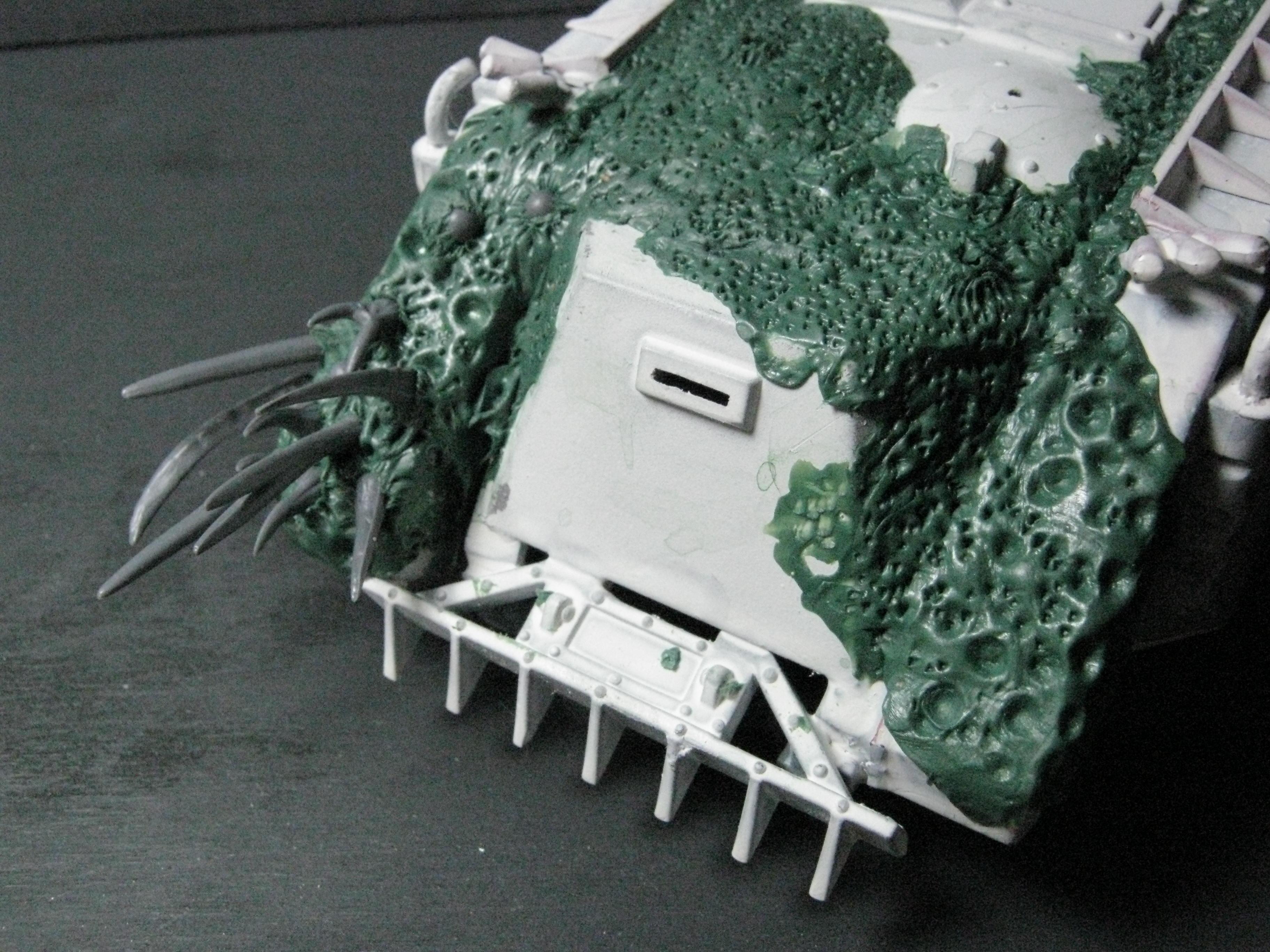 Chaos Rhino, Chaos Space Marines, Conversion, Death Guard, Greenstuff, Nurgle, Plague Marines, Warhammer 40,000