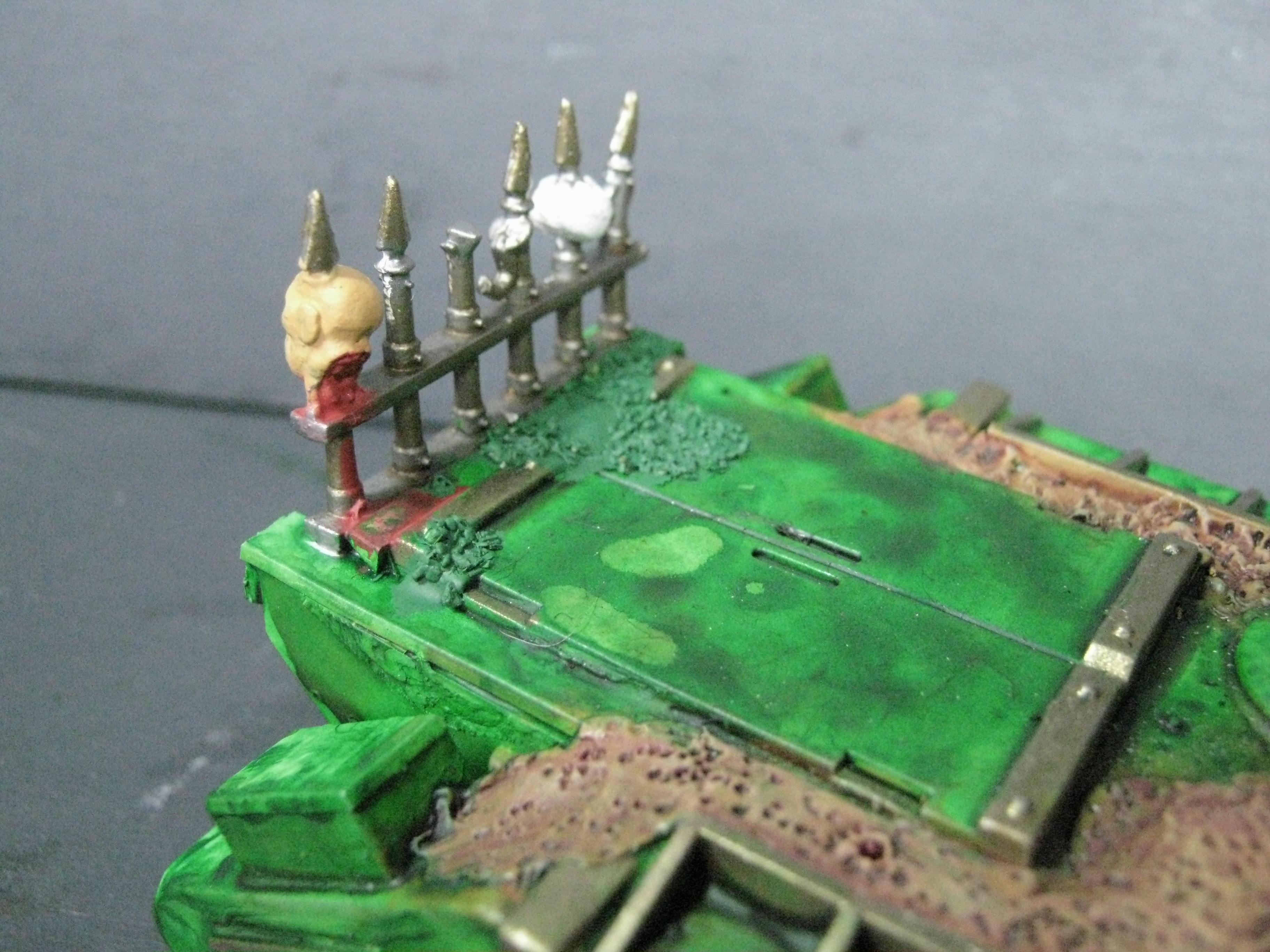 Chaos Rhino, Chaos Space Marines, Conversion, Death Guard, Greenstuff, Nurgle, Plague Marines, Warhammer 40,000