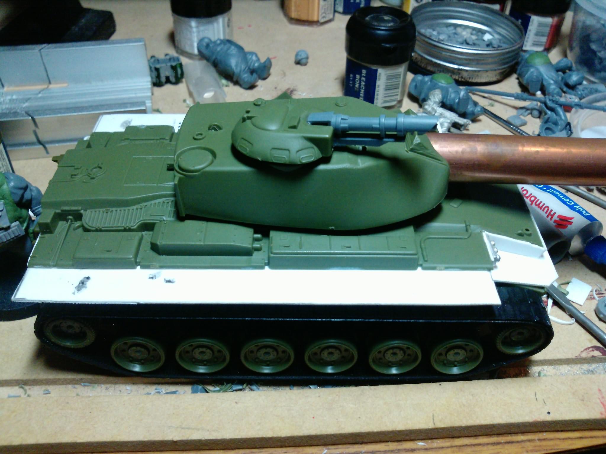 Conversion, Leman Russ, Plasticard, Scratch Build, Styrene, Tank, Vanquisher, Work In Progress