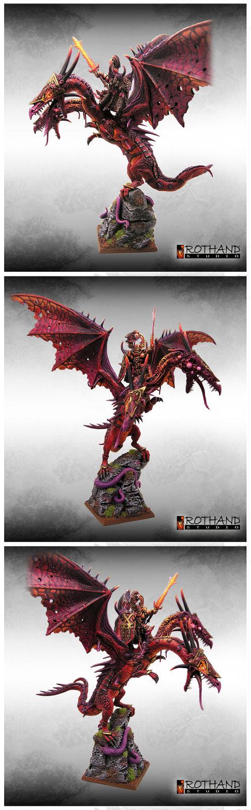 Warhammer Chaos Lord Dragon Conversion