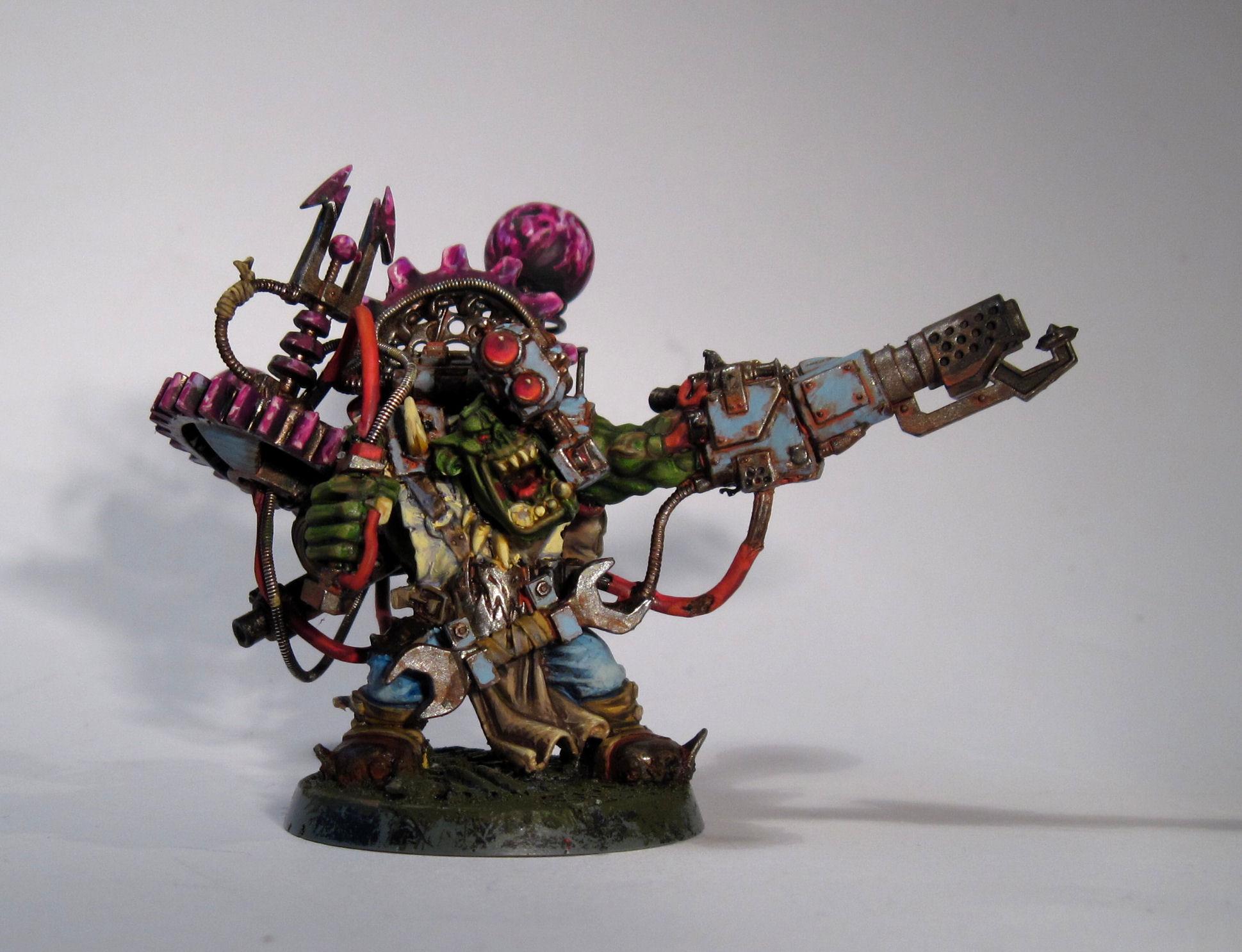 Big Mek, Conversion, Deathskulls, Kustom Force Field, Orks