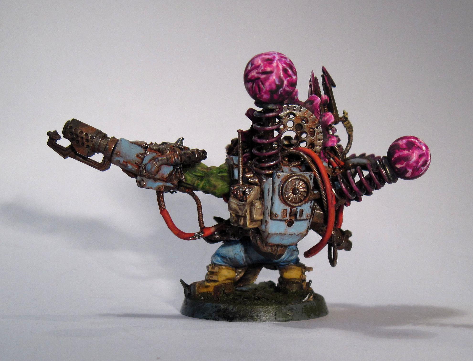 Big Mek, Conversion, Deathskulls, Kustom Force Field, Orks