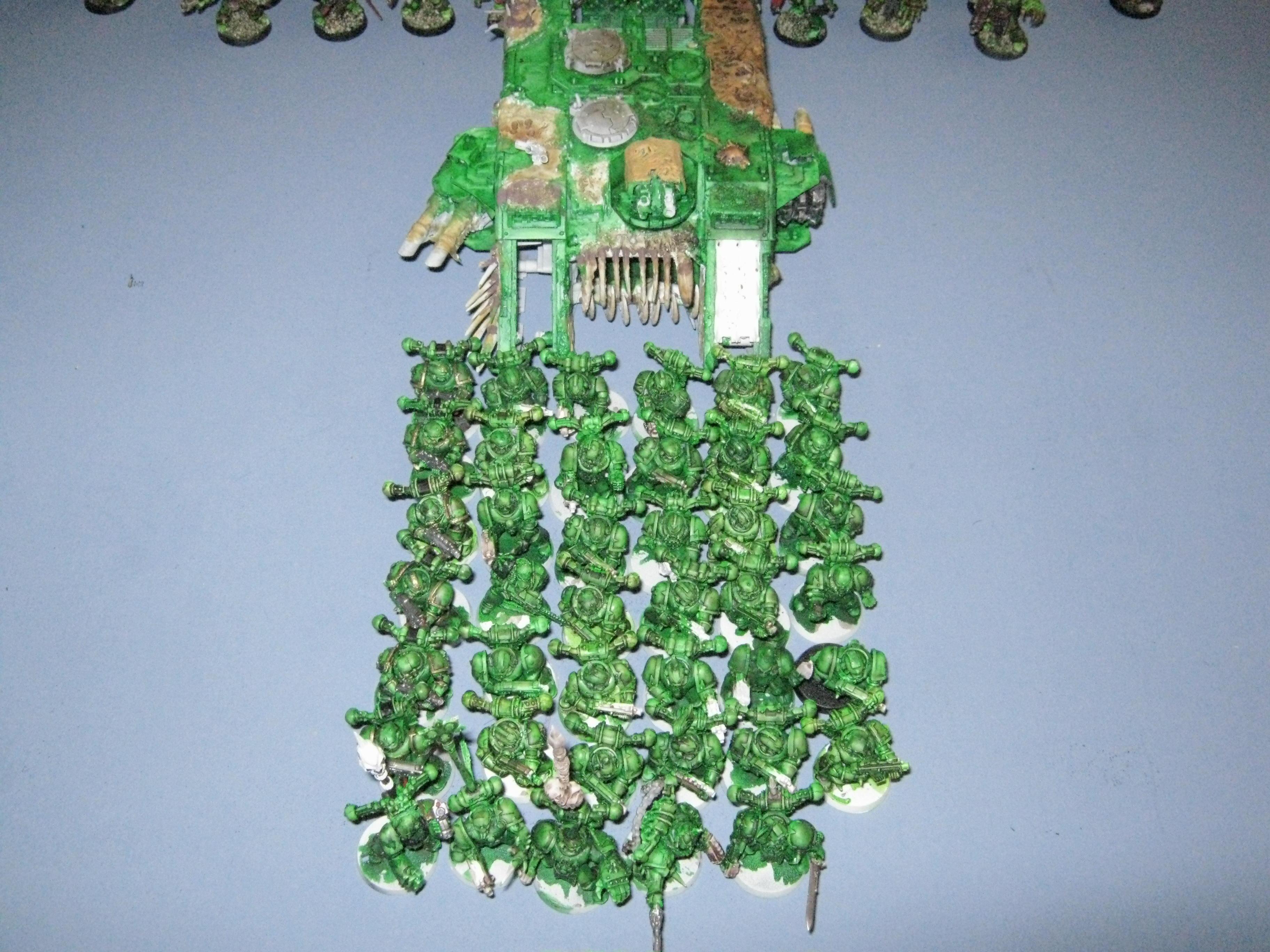 Chaos Space Marines, Death Guard, Land Raider, Nurgle, Plague Marines, Warhammer 40,000