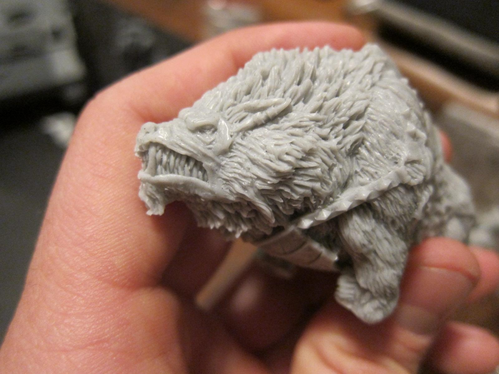 this one has half his face off and a metal plate is visible 