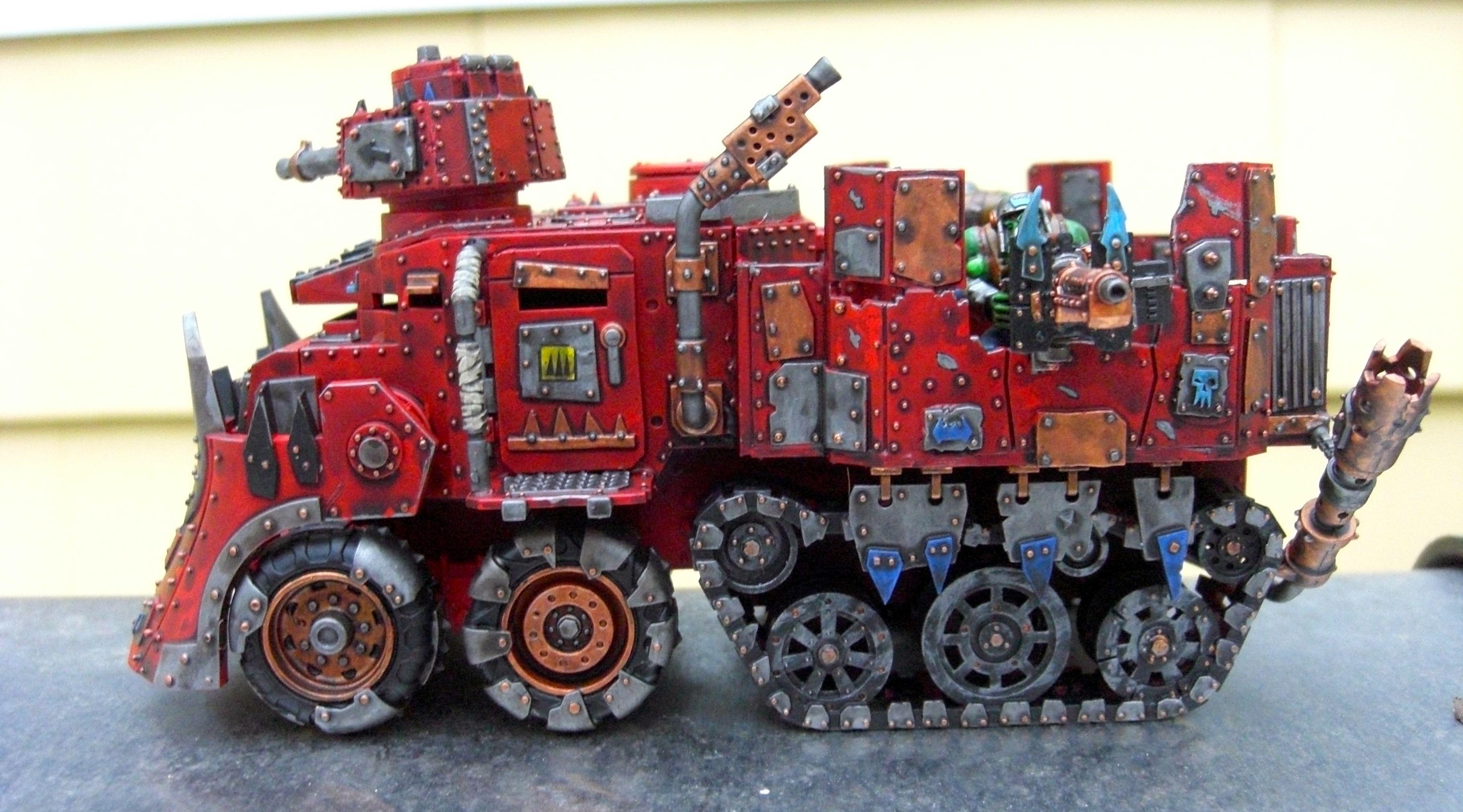 28mm, Battlewagon, Orks, Orky, Painted, Waaagh!, Warhammer 40,000