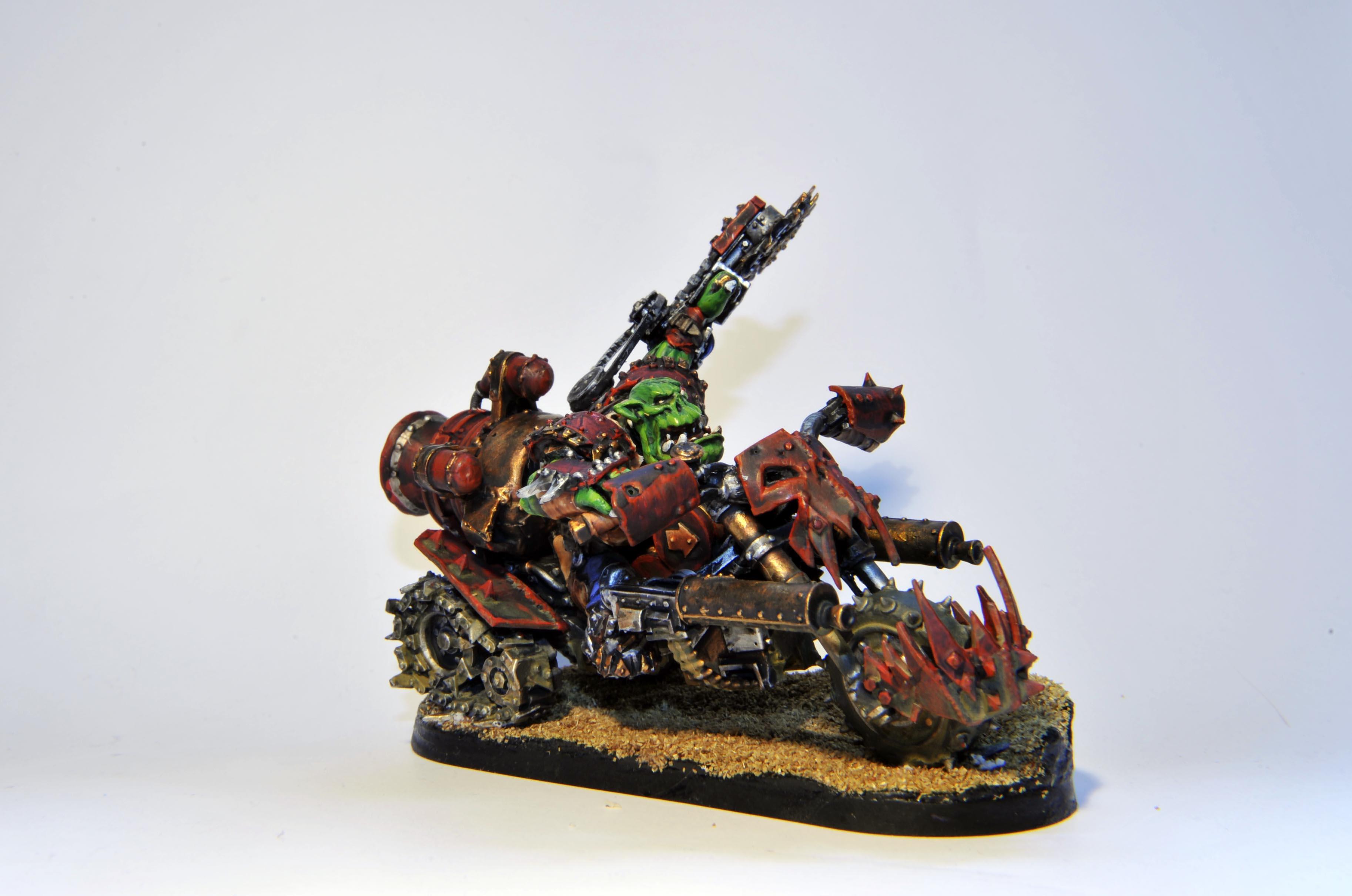 Forge World, On, Orks, Warbike, Warboss