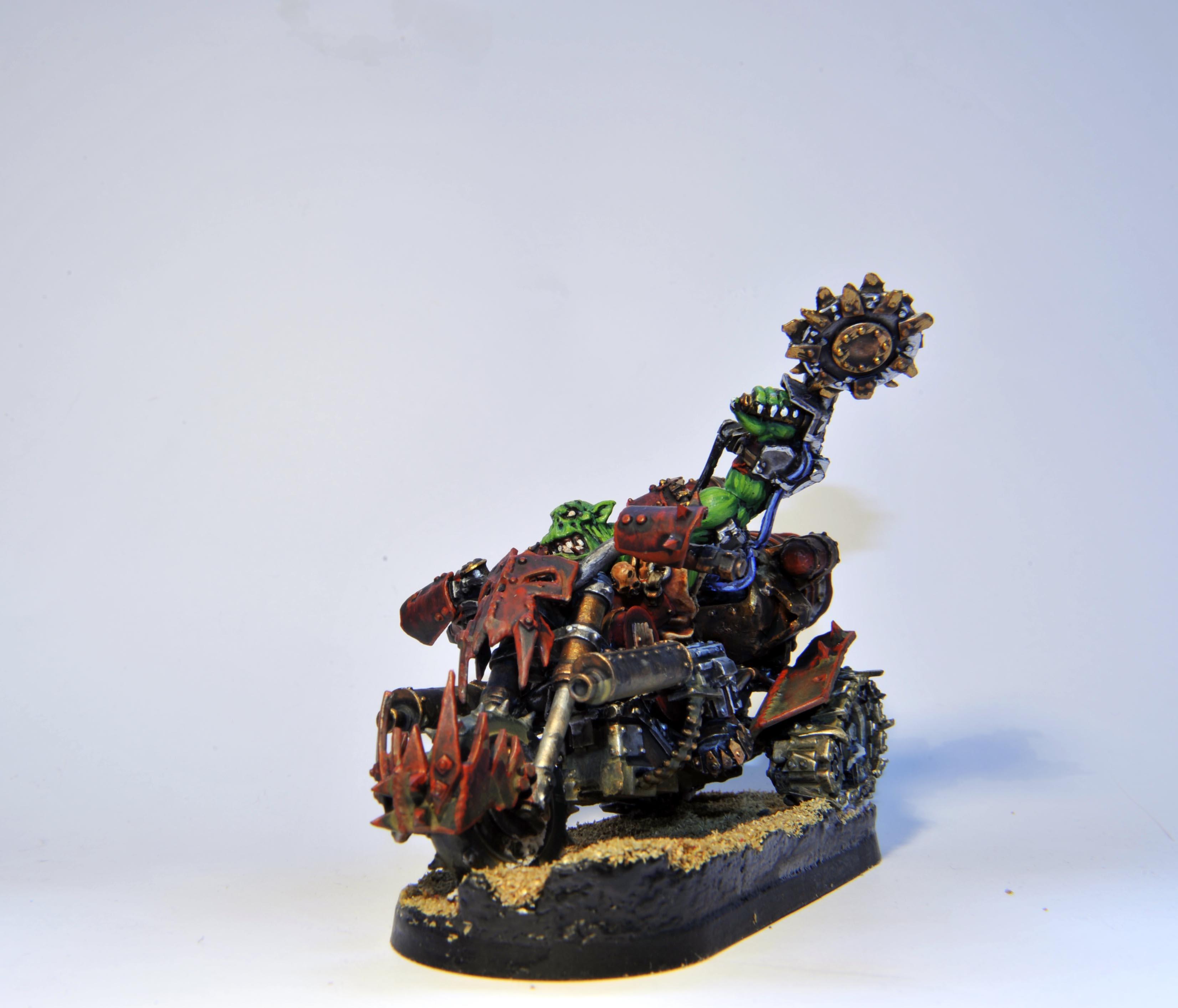 Forge World, On, Orks, Warbike, Warboss
