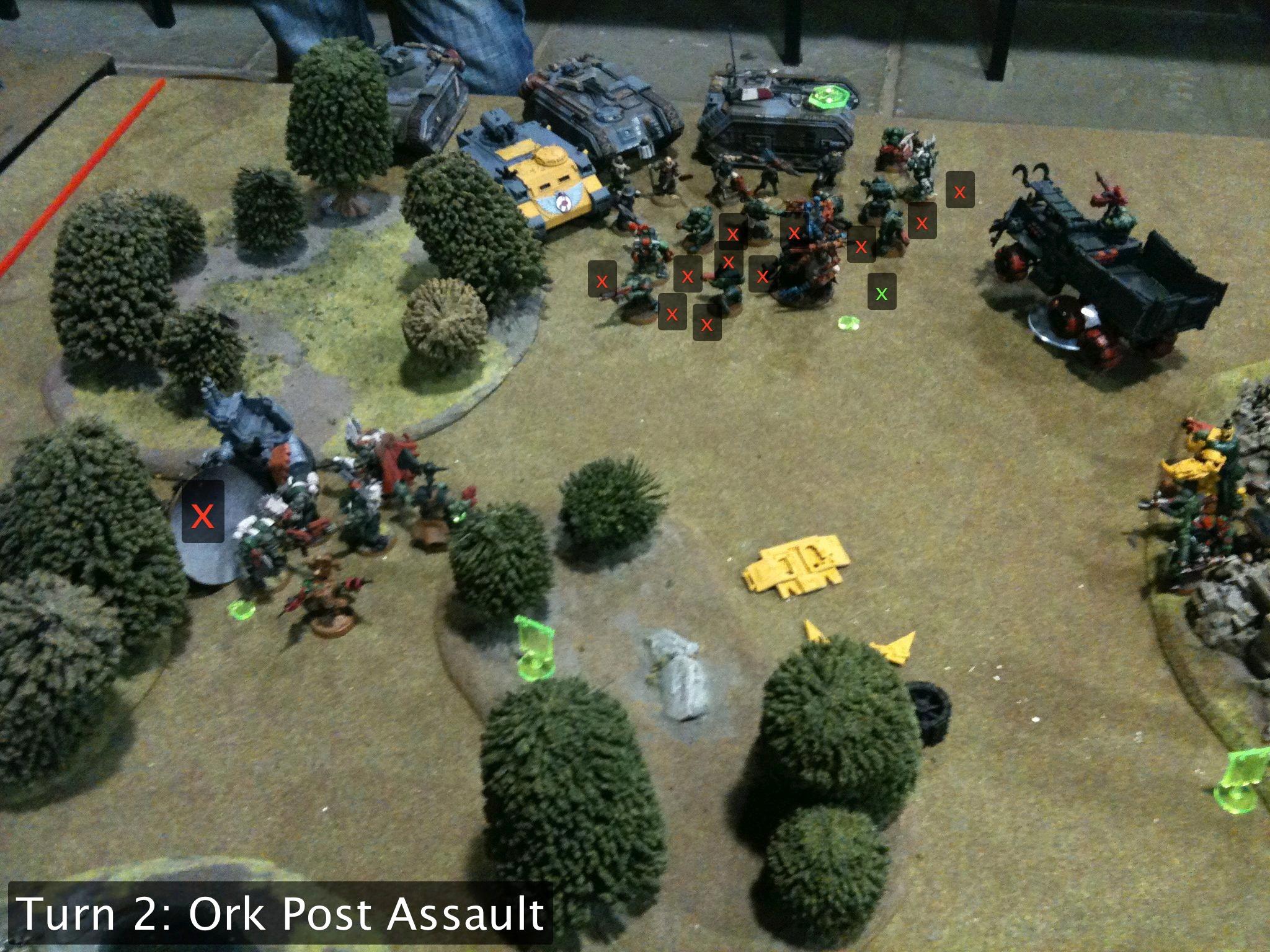 Battle Report, Da Dark Angelz, Imperial Guard, Orks