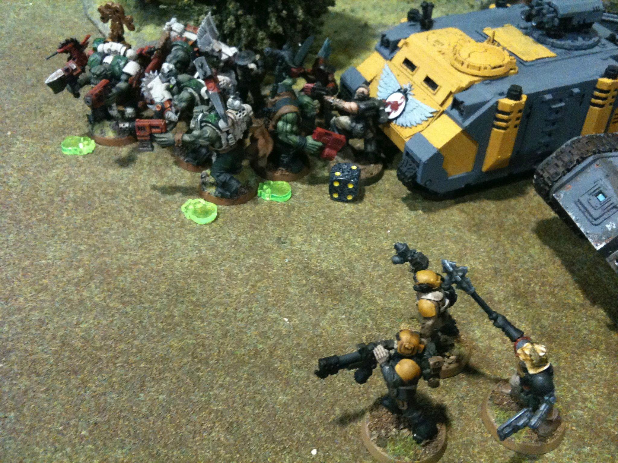 Battle Report, Da Dark Angelz, Imperial Guard, Orks