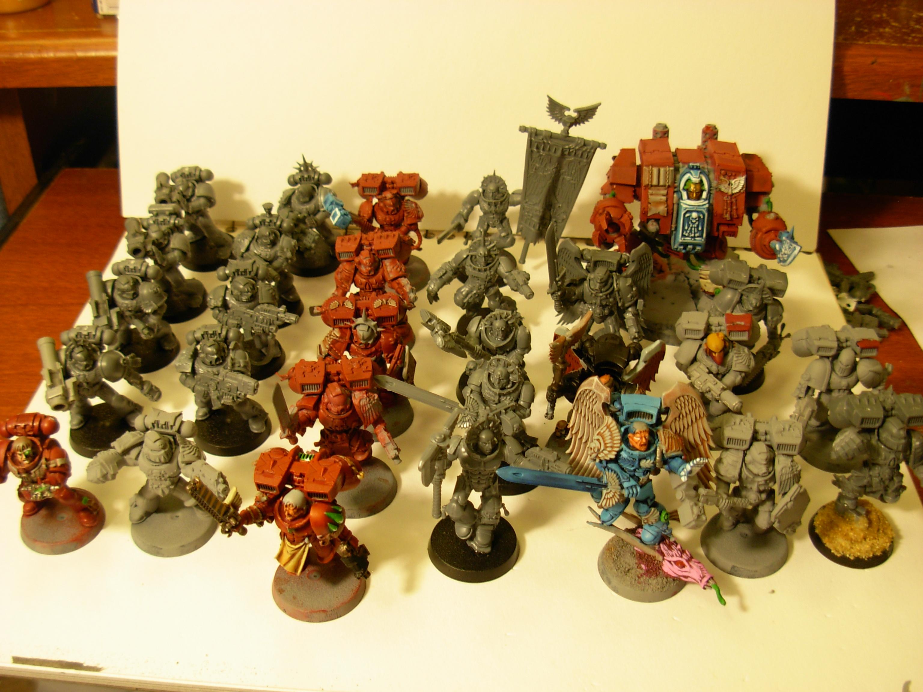 Army, Blood Angels, Space Marines, Warhammer 40,000, Work In Progress