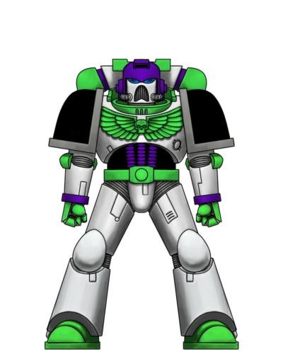 Buzz Lightyear, Space Marines, Toy Story, Warhammer 40,000, Work In Progress