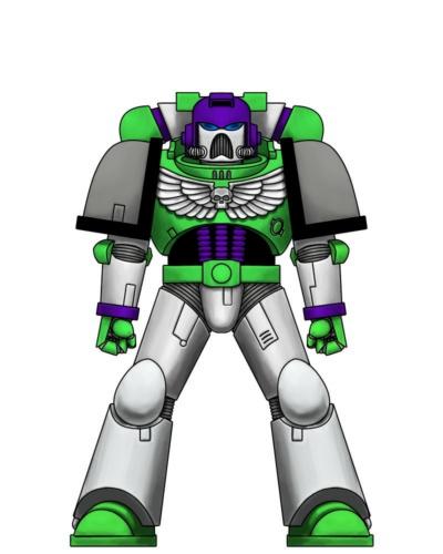 Buzz Lightyear, Space Marines, Toy Story, Warhammer 40,000, Work In Progress