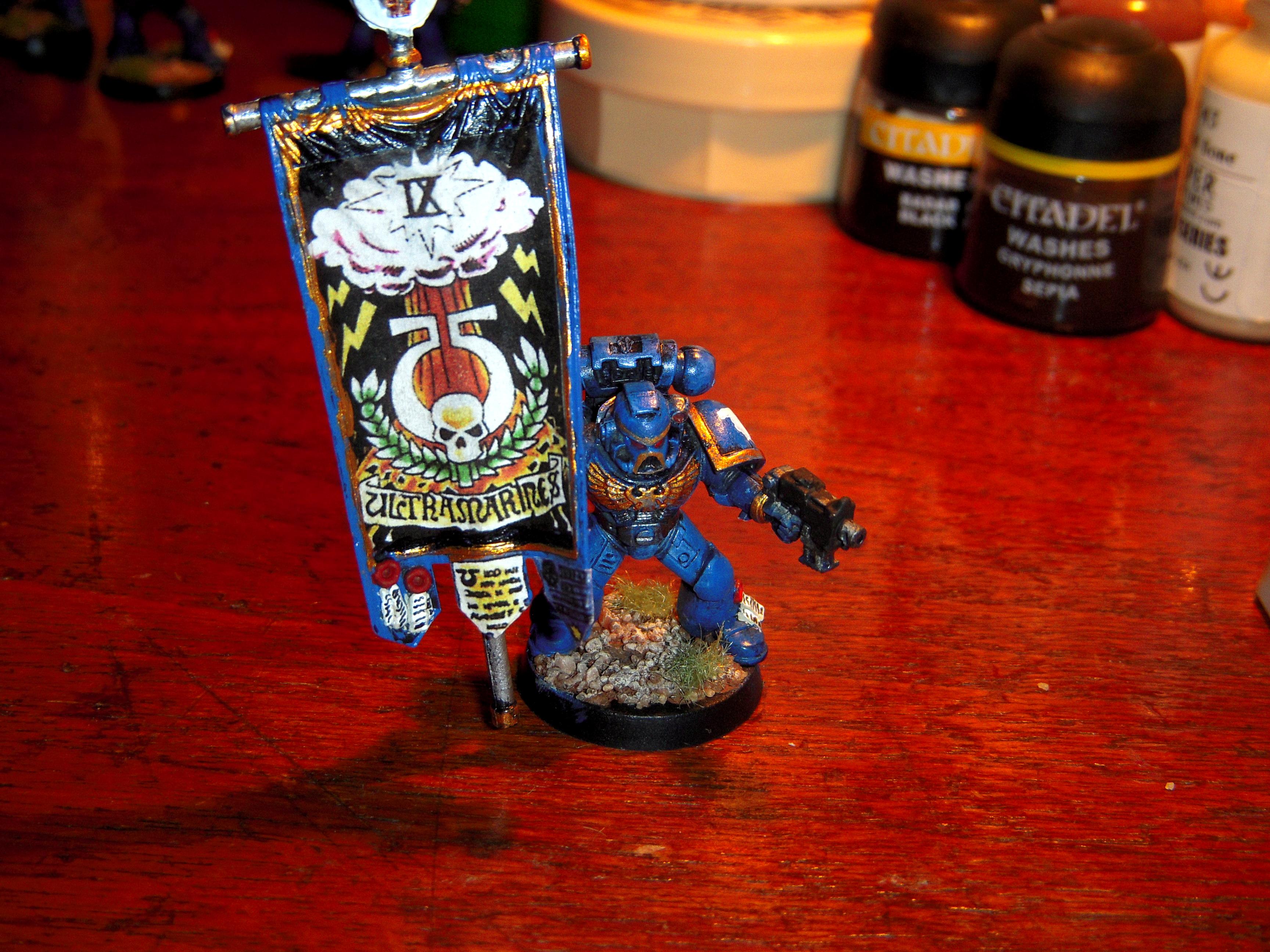 Space Marines, Standard Bearer, Ultramarines