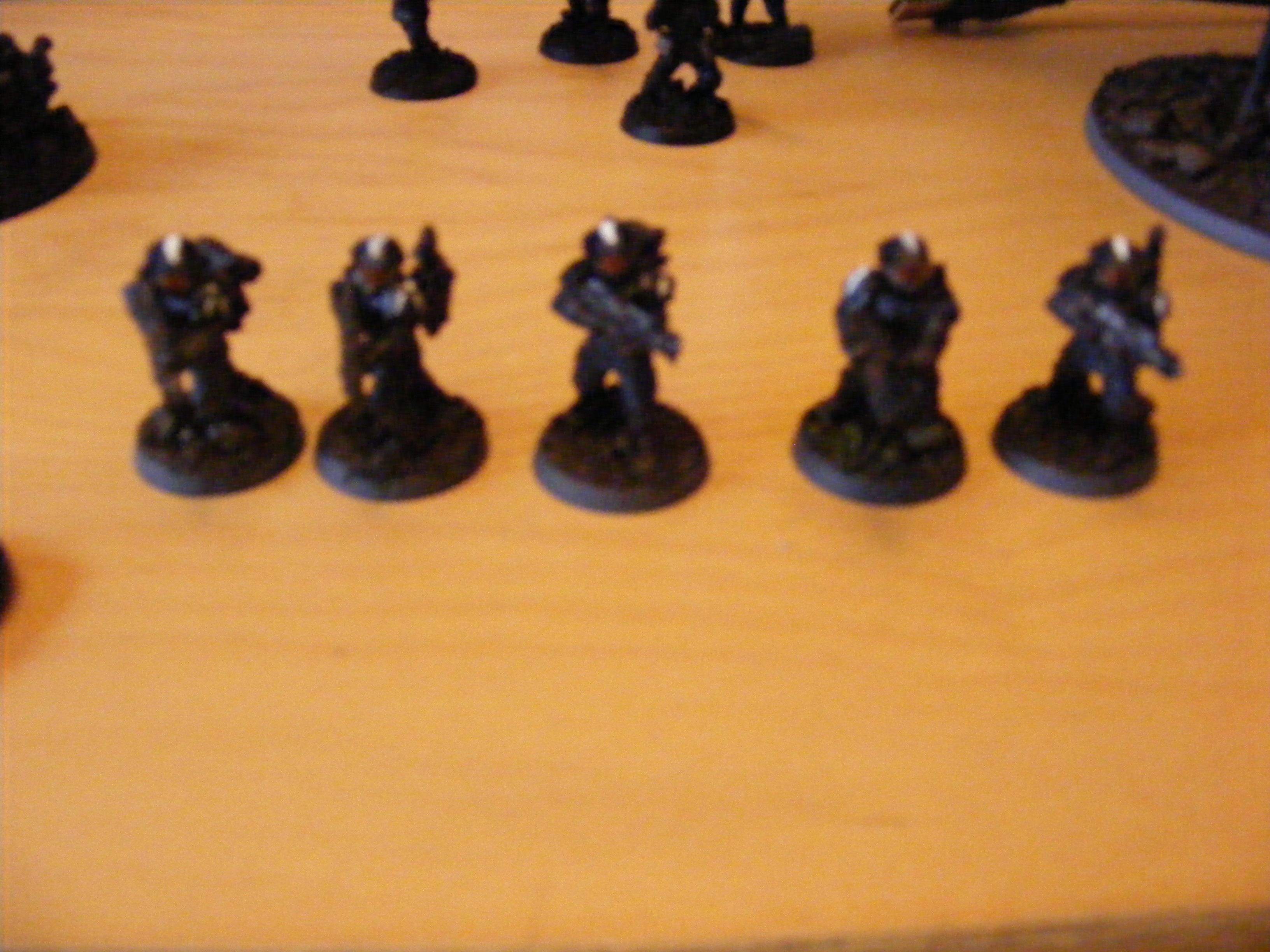 This here is the first five fully painted troopers 
