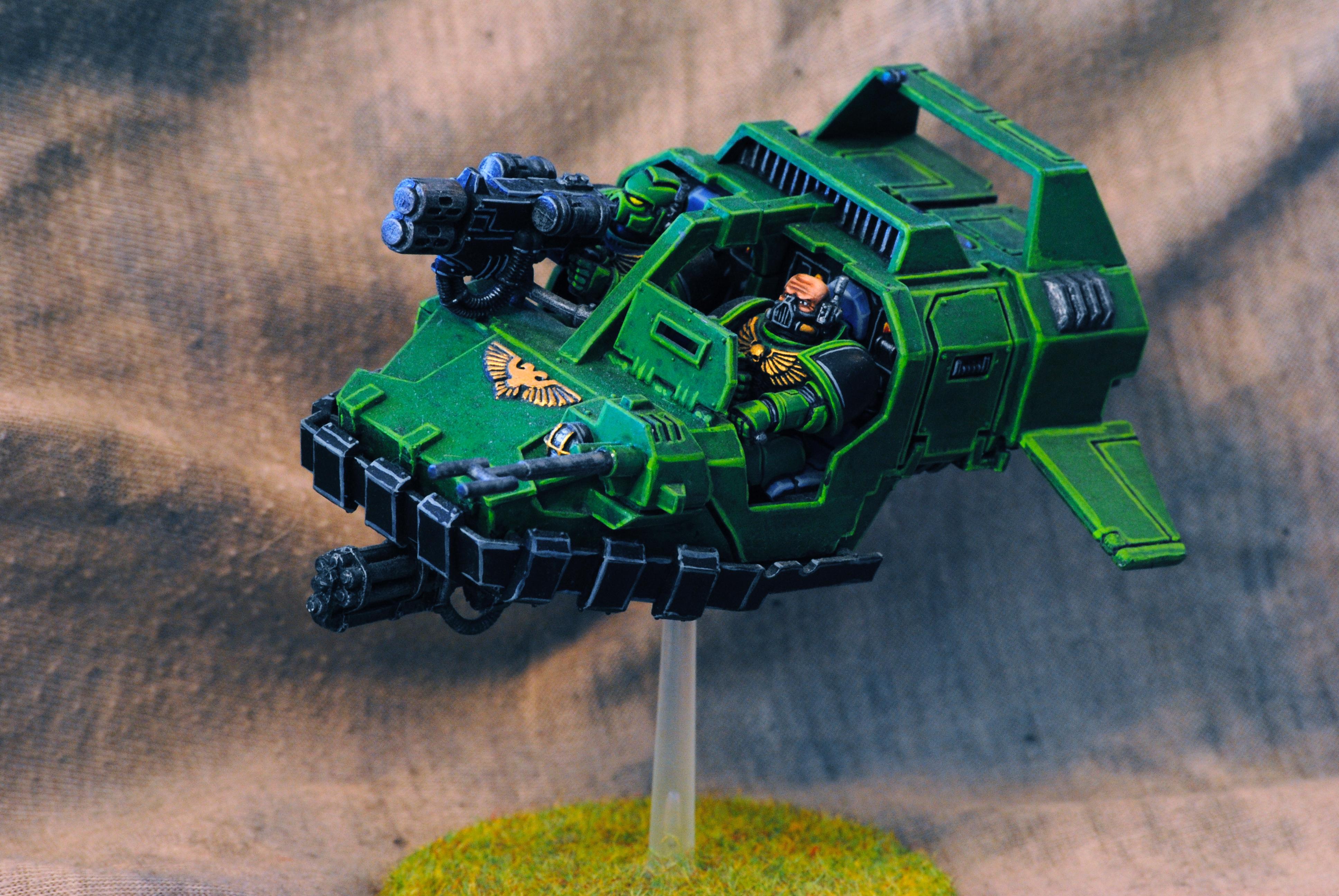 Land Speeder, Salamanders, Space Marines