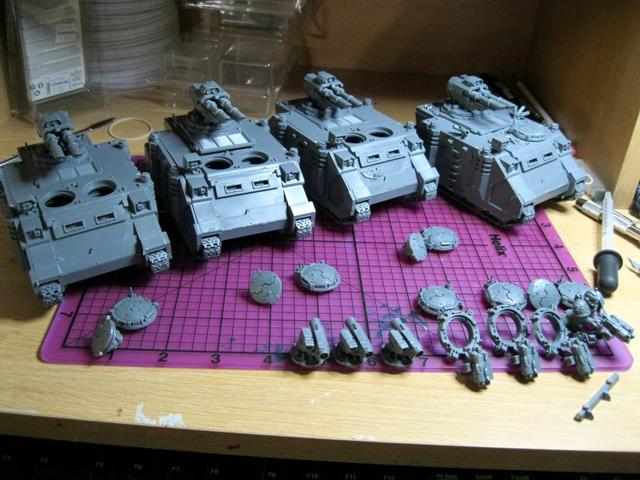 Army, Infantry, Razorback, Space Marines, Work In Progress
