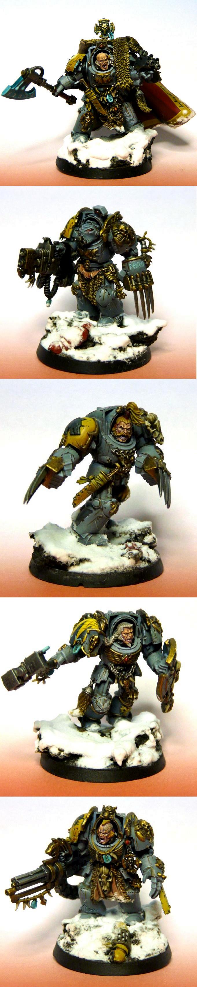 Adeptus Astartes, Space Marines, Space Wolves, Terminator Armor, Wolf Guard