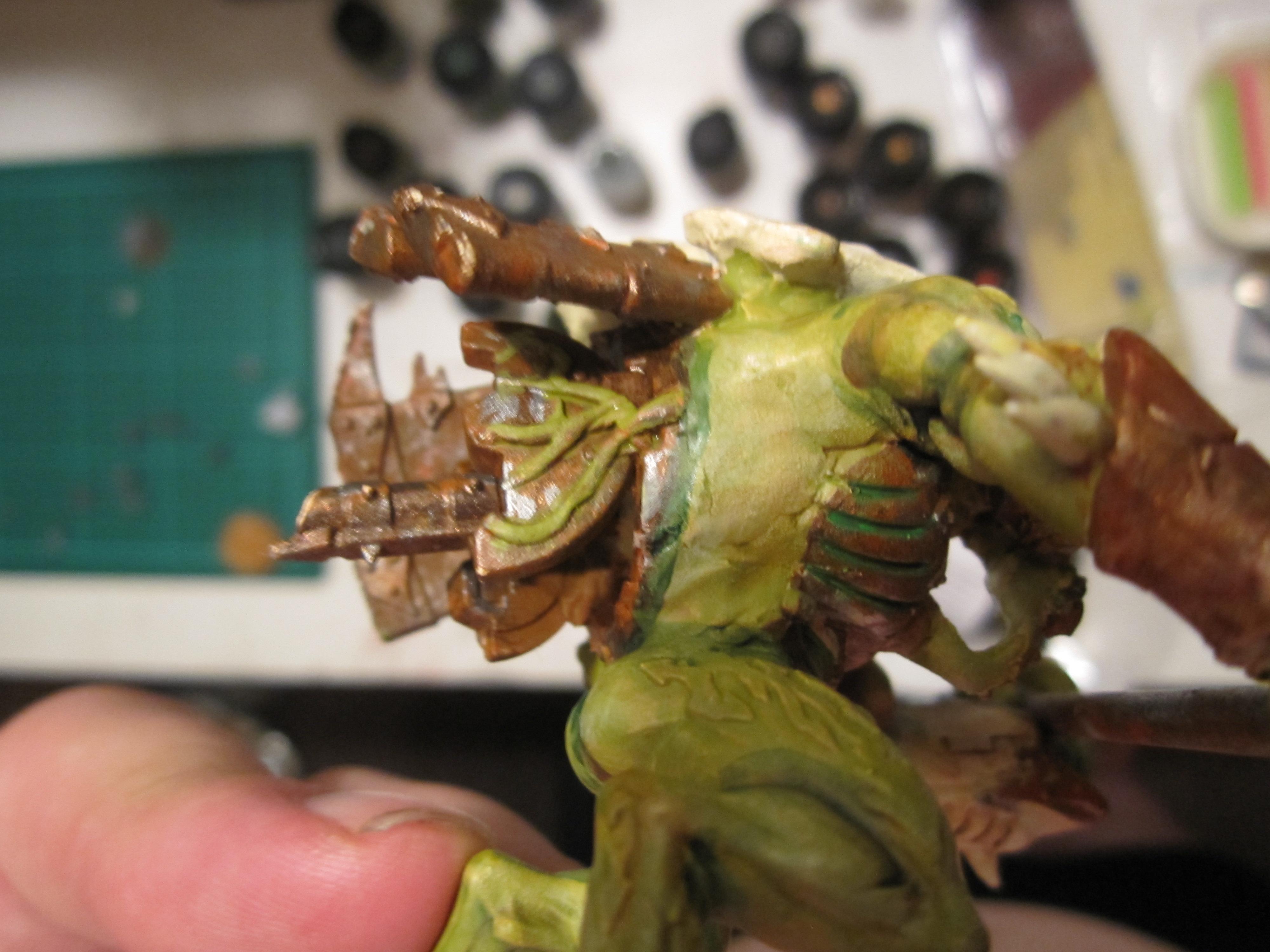 Chaos Daemons, Conversion, Daemon Prince, Nurgle, Warhammer 40,000, Work In Progress