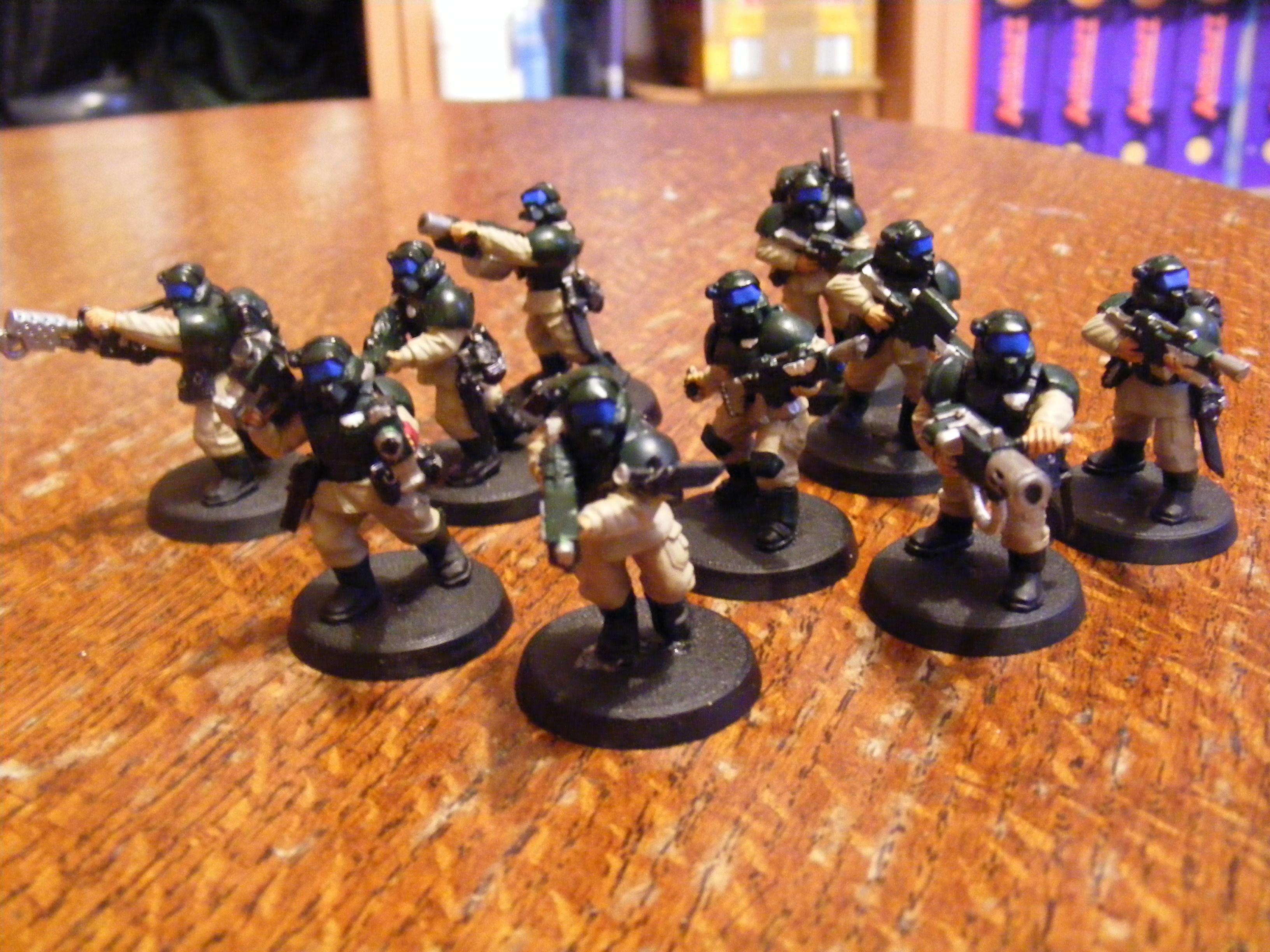 Airborne, Imperial Guard, Lasgun, Squad, Veteran