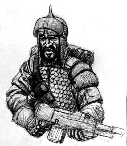Concept, Drawing, Gaunt, Imperial Guard, Regiment, Vitrian Dragoons, Warhammer 40,000