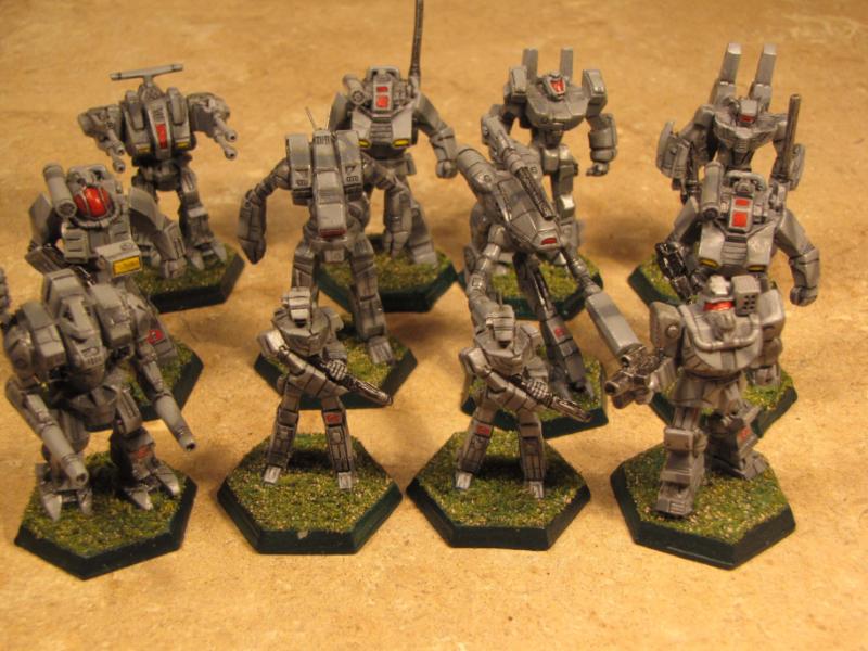 6mm, Battlemech, Battletech, Catalyst Game Labs, Fasa, Grey Death ...