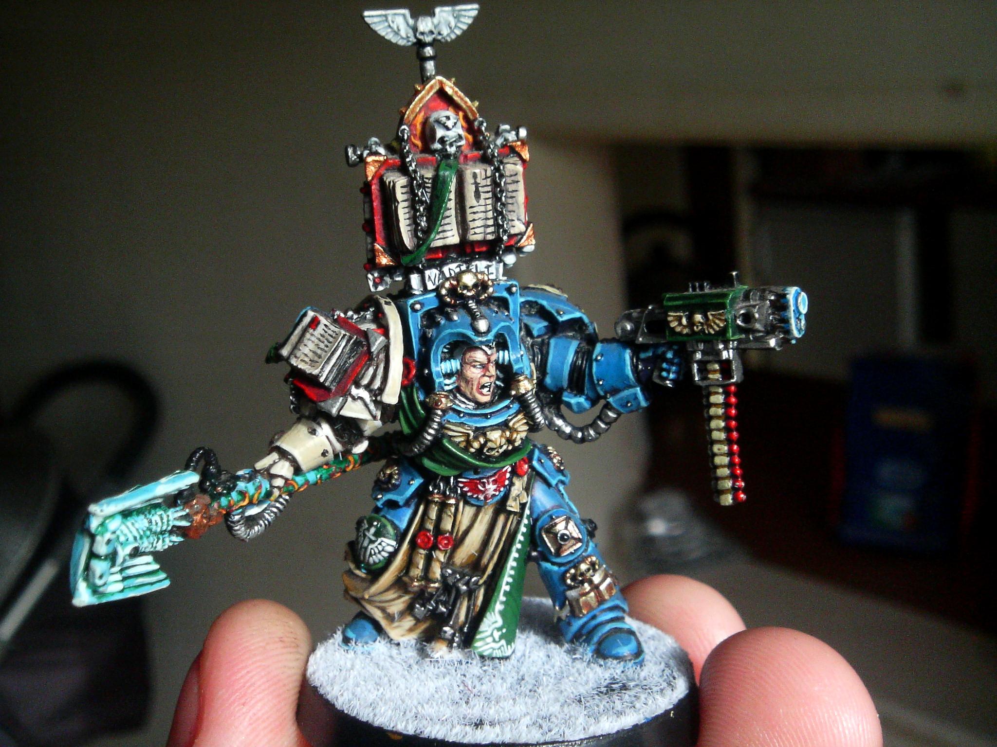 Librarian, Space Marines, Terminator Armor, Warhammer 40,000