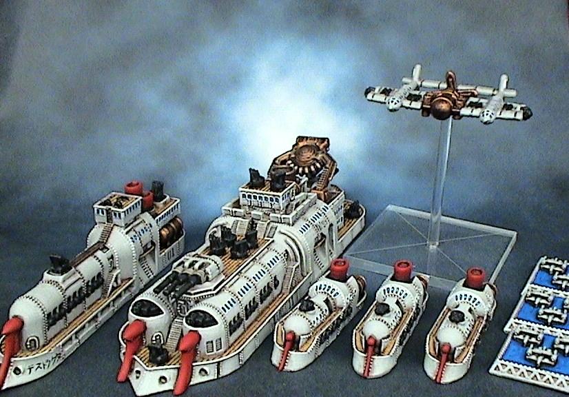 Dystopian Wars, Empire Of The Blazing Sun, Eotbs, Eotbs Bombers, Eotbs Cruisers, Spartan Games