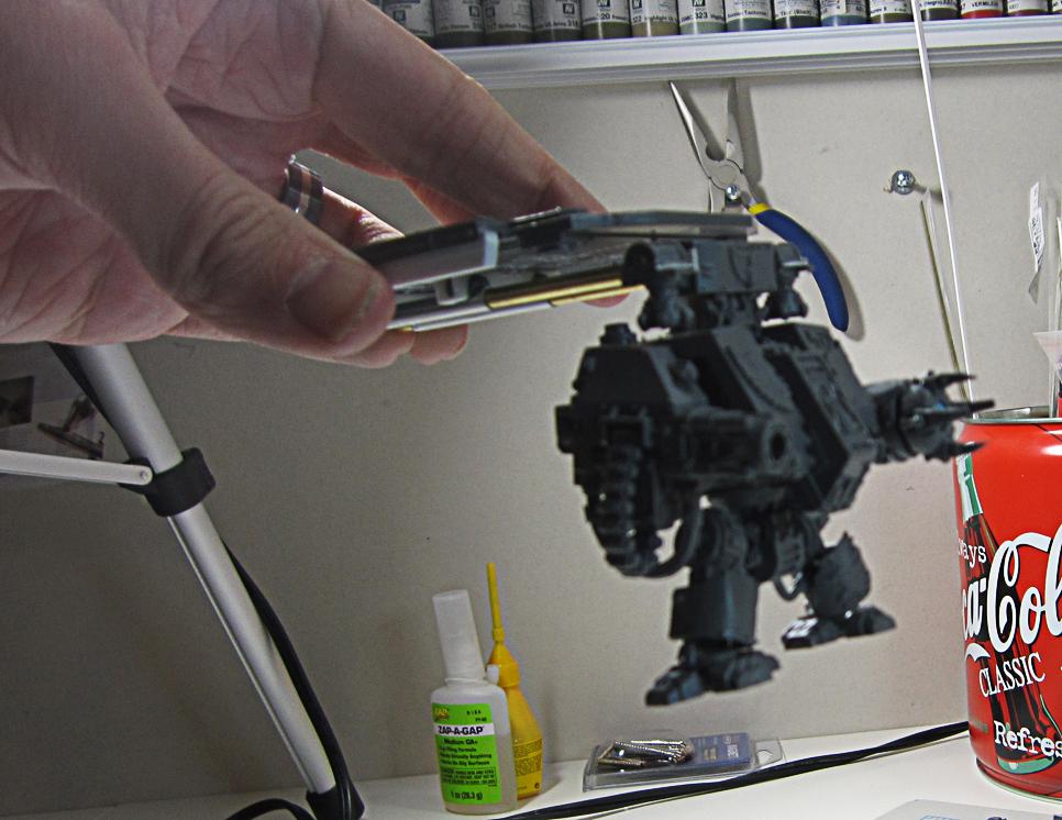 SR dread delivery system close up, dread attached