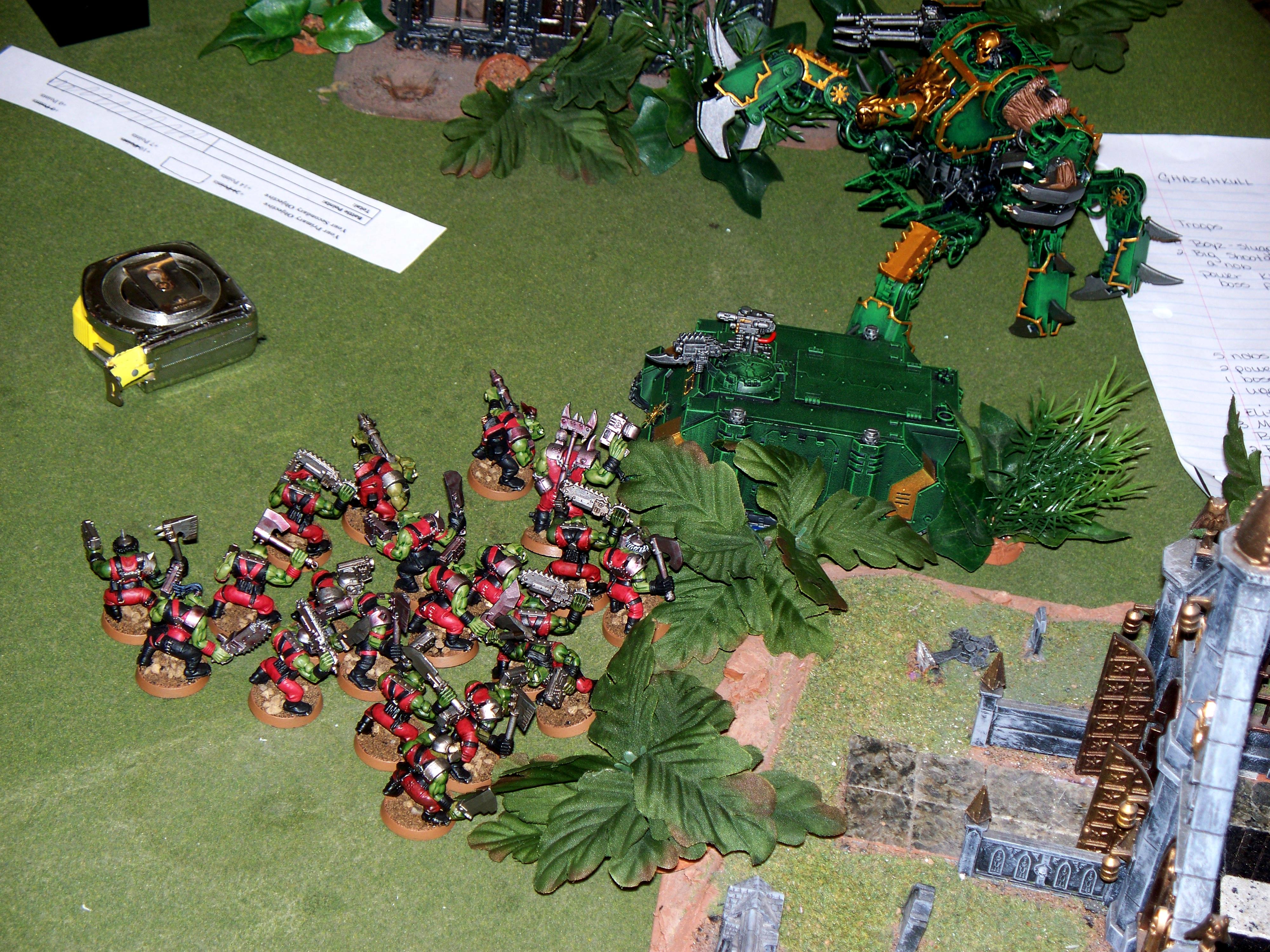 Chaos Space Marines, In-game, Orks, Warhammer 40,000