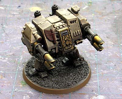 Dreadnought, Lascannon, Space Marines, Twin-linked