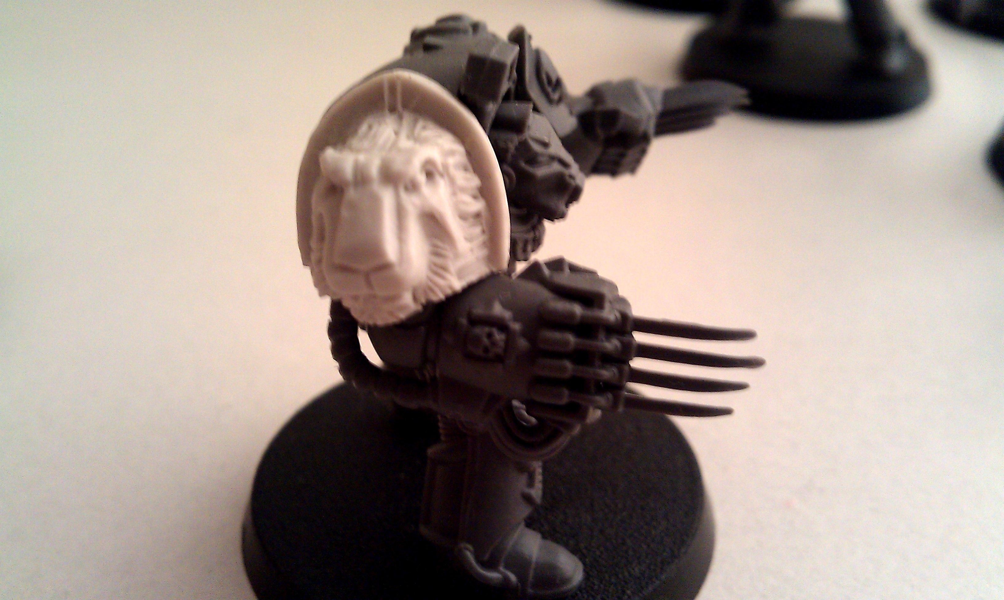 Assault, Freehand, Librarian, Painted, Space Marines, Terminator Armor