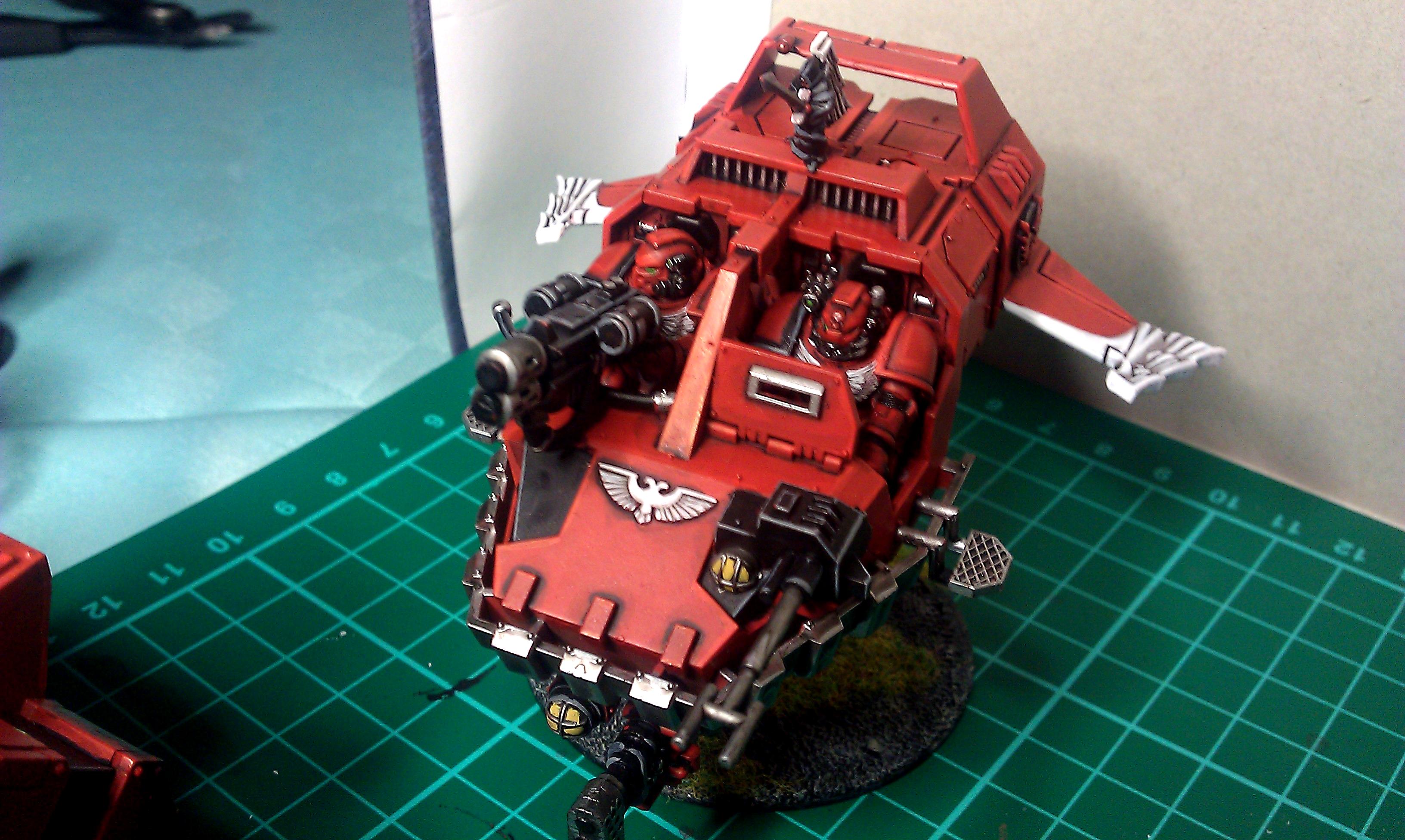 Blood Angel Land Speeder, Blood Angel Speeder Conversion, Blood Angel Winged Speeder, Land Speeder