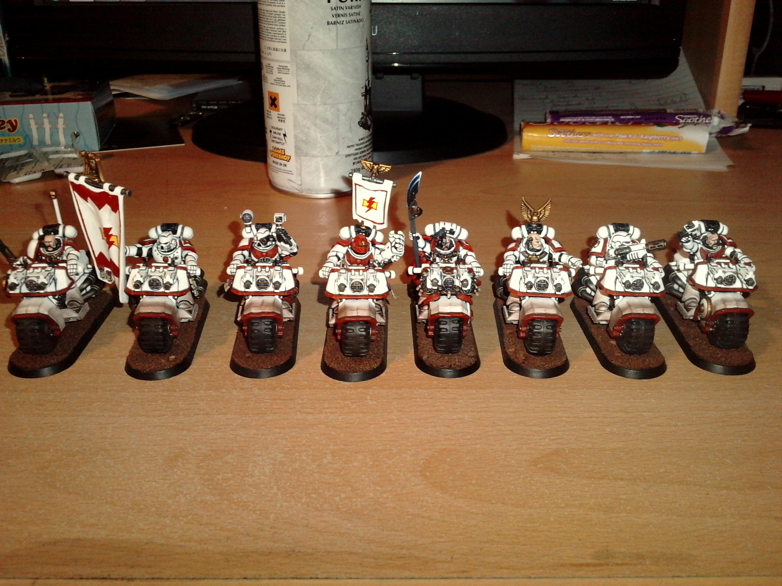 Bike, Command Squad, Space Marines, Warhammer 40,000, White Scars