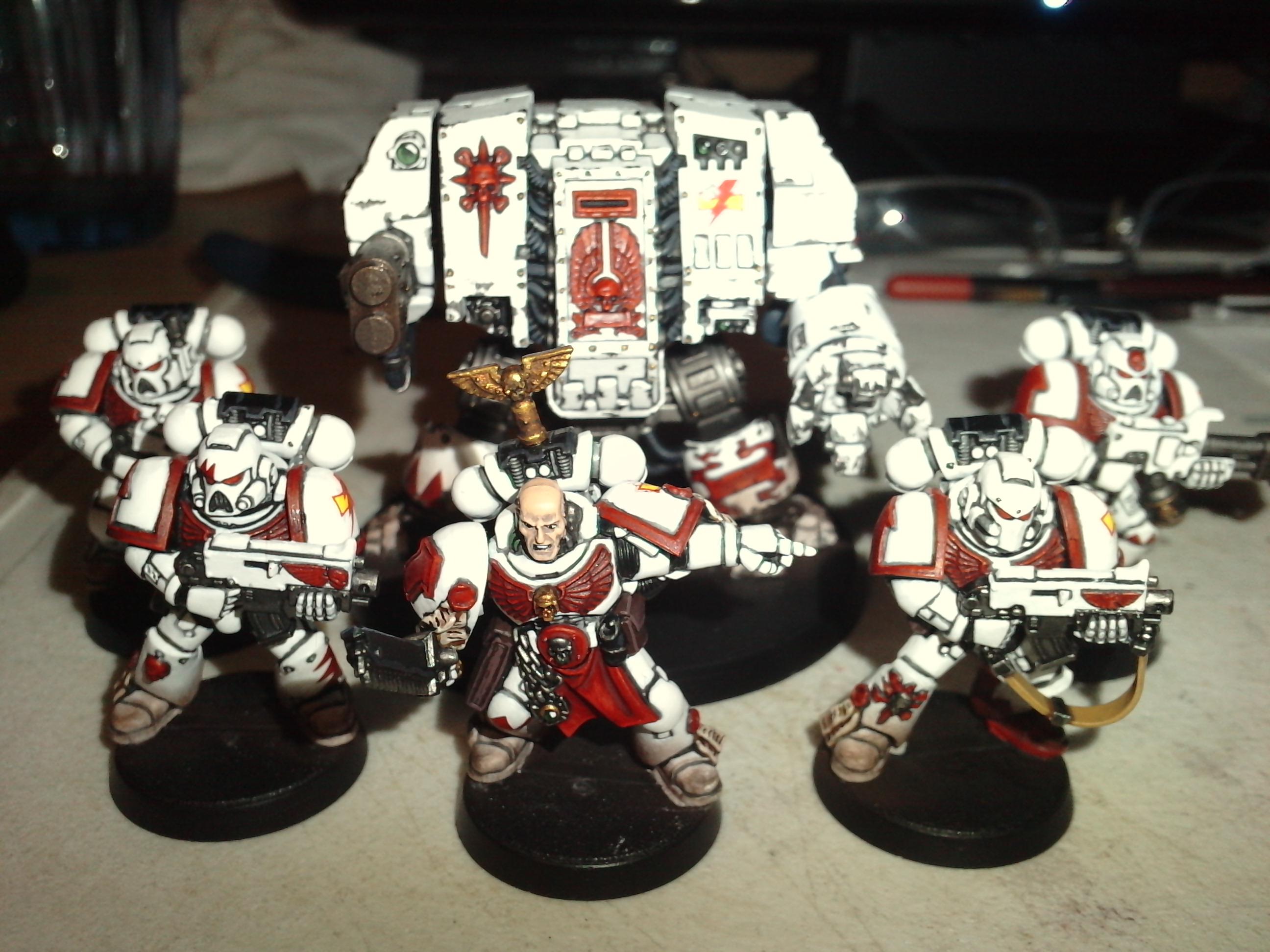 Combat Squad, Dreadnought, Space Marines, Warhammer 40,000, White Scars