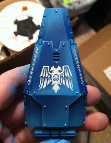 Drop Pod, Freehand, Space Marines, Work In Progress