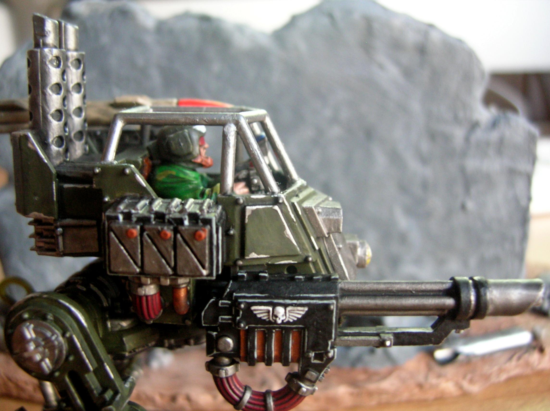 Cadian Sentinel, Imperial Army, Imperial Guard, Multilaser, Open-topped, Walker, Warhammer 40,000